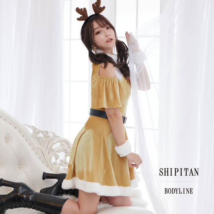 [Shipitan] Lace Reindeer with Bust Zip Shoulder Opening