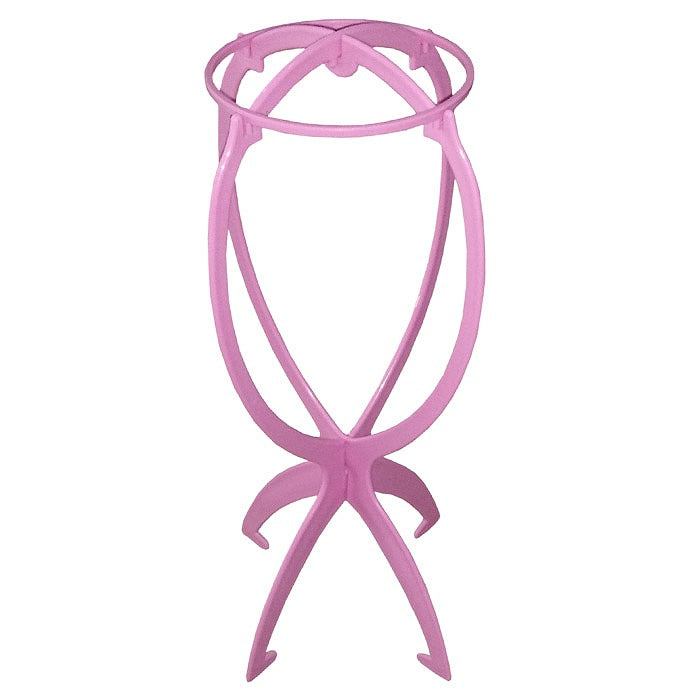 Wig stand pink