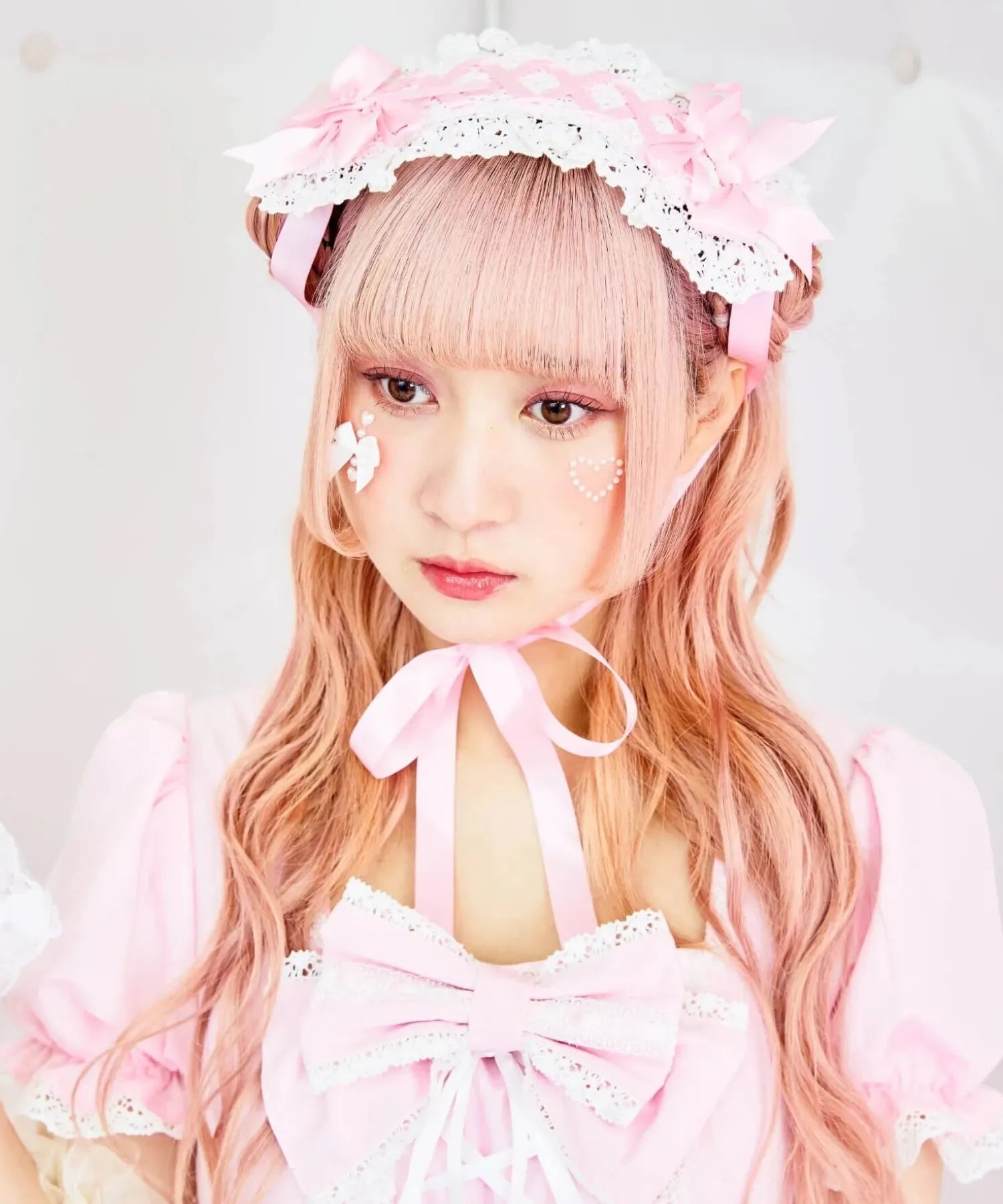 レースアップリボンヘッドドレス