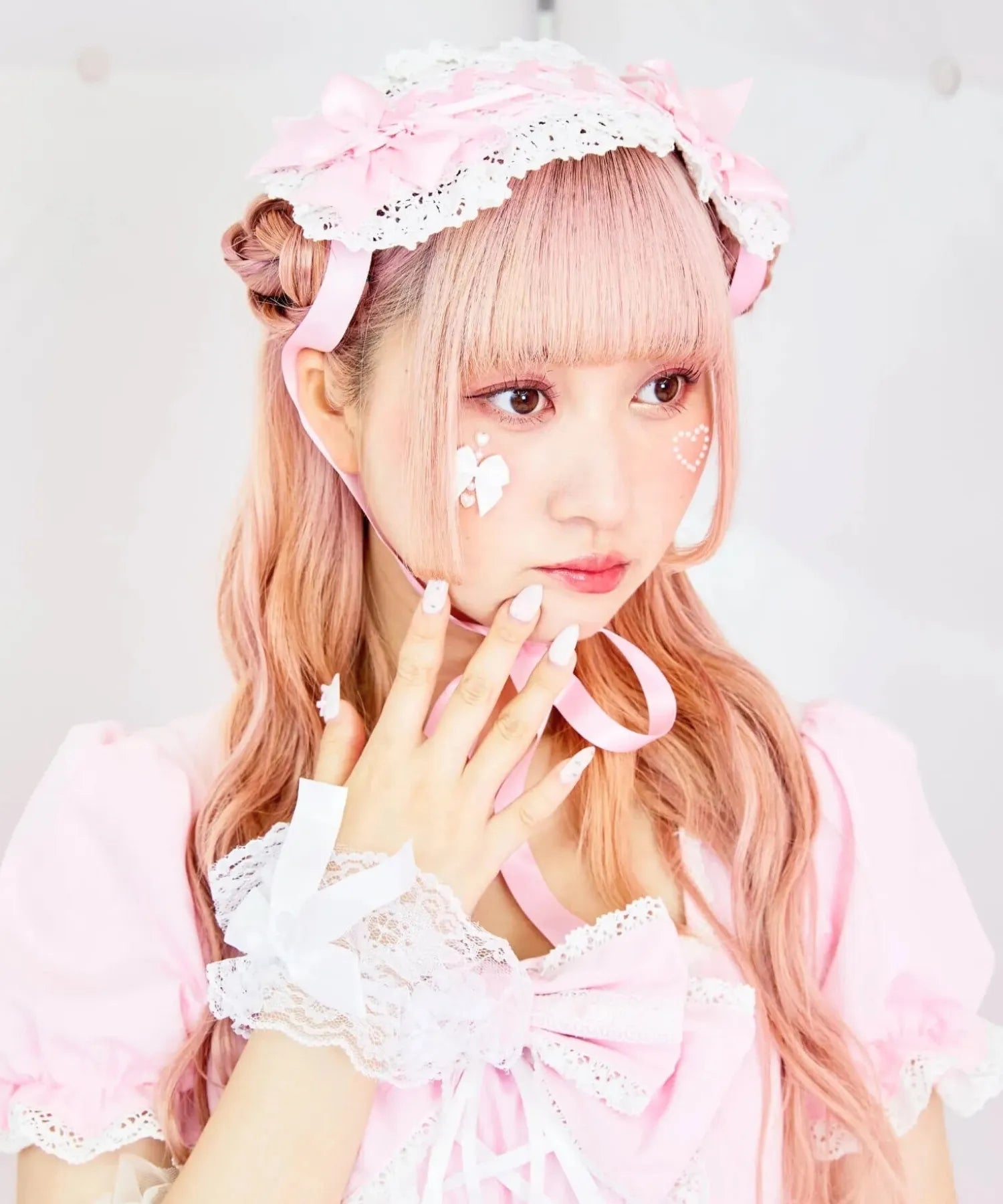 レースアップリボンヘッドドレス