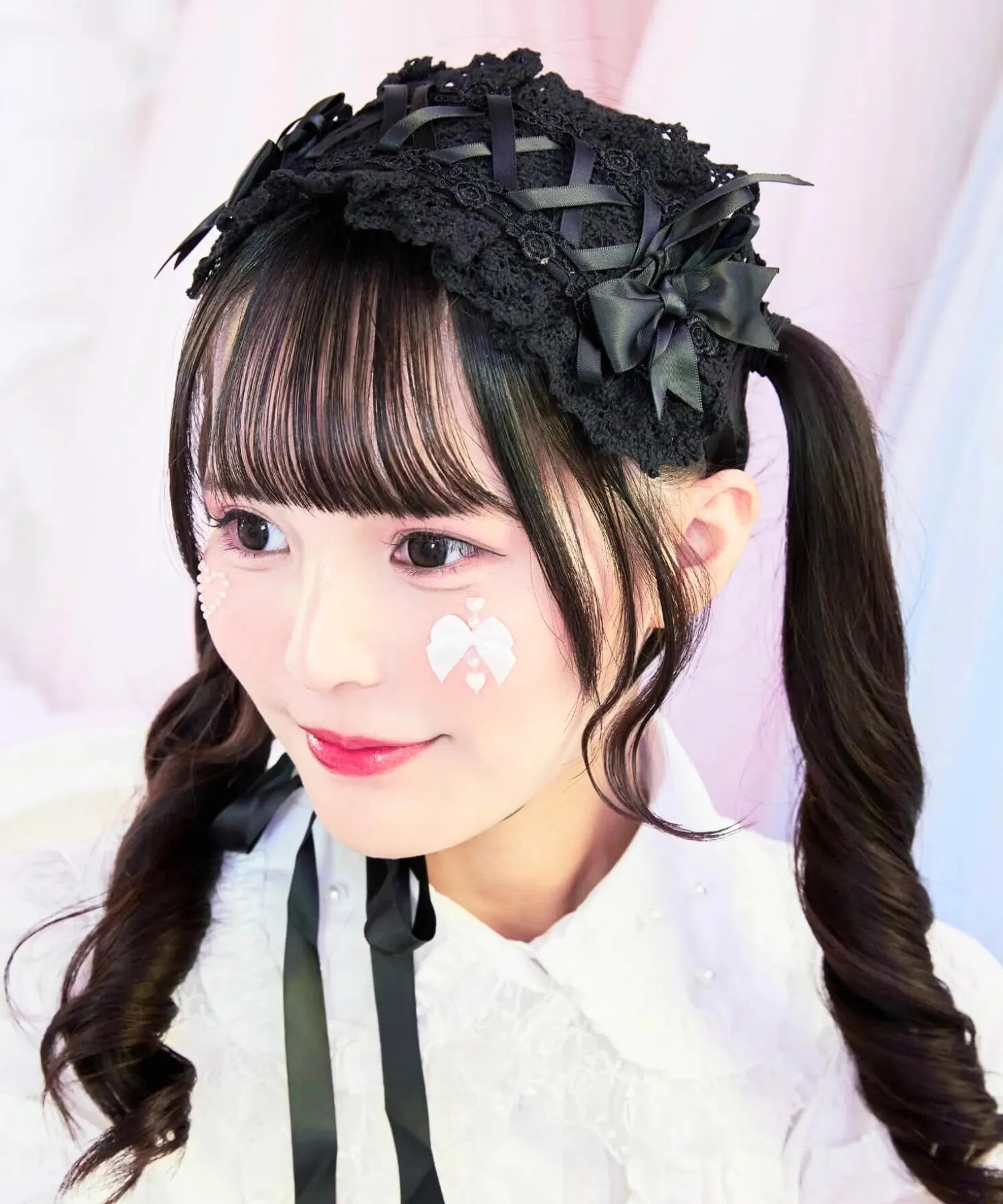 レースアップリボンヘッドドレス