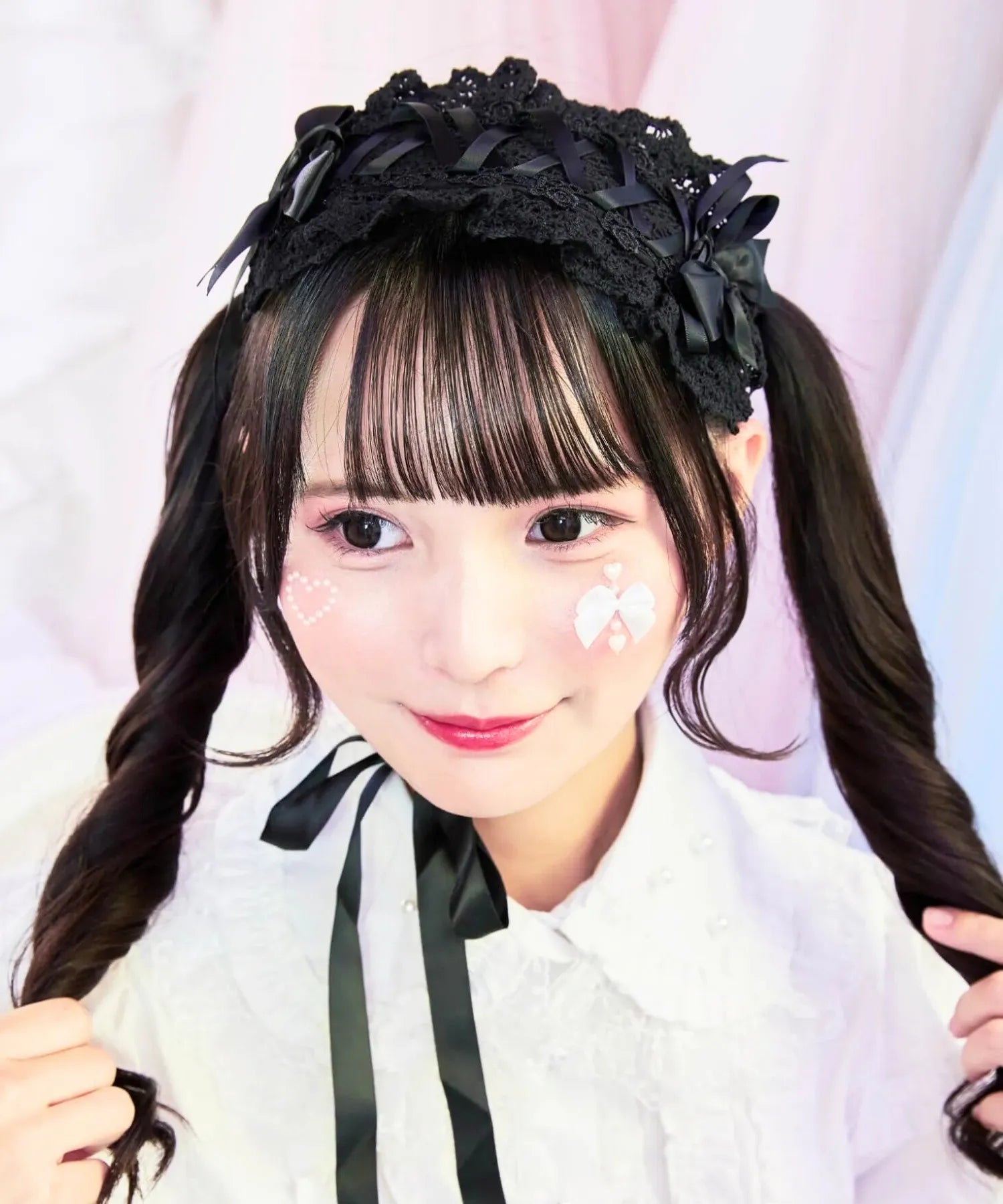 レースアップリボンヘッドドレス