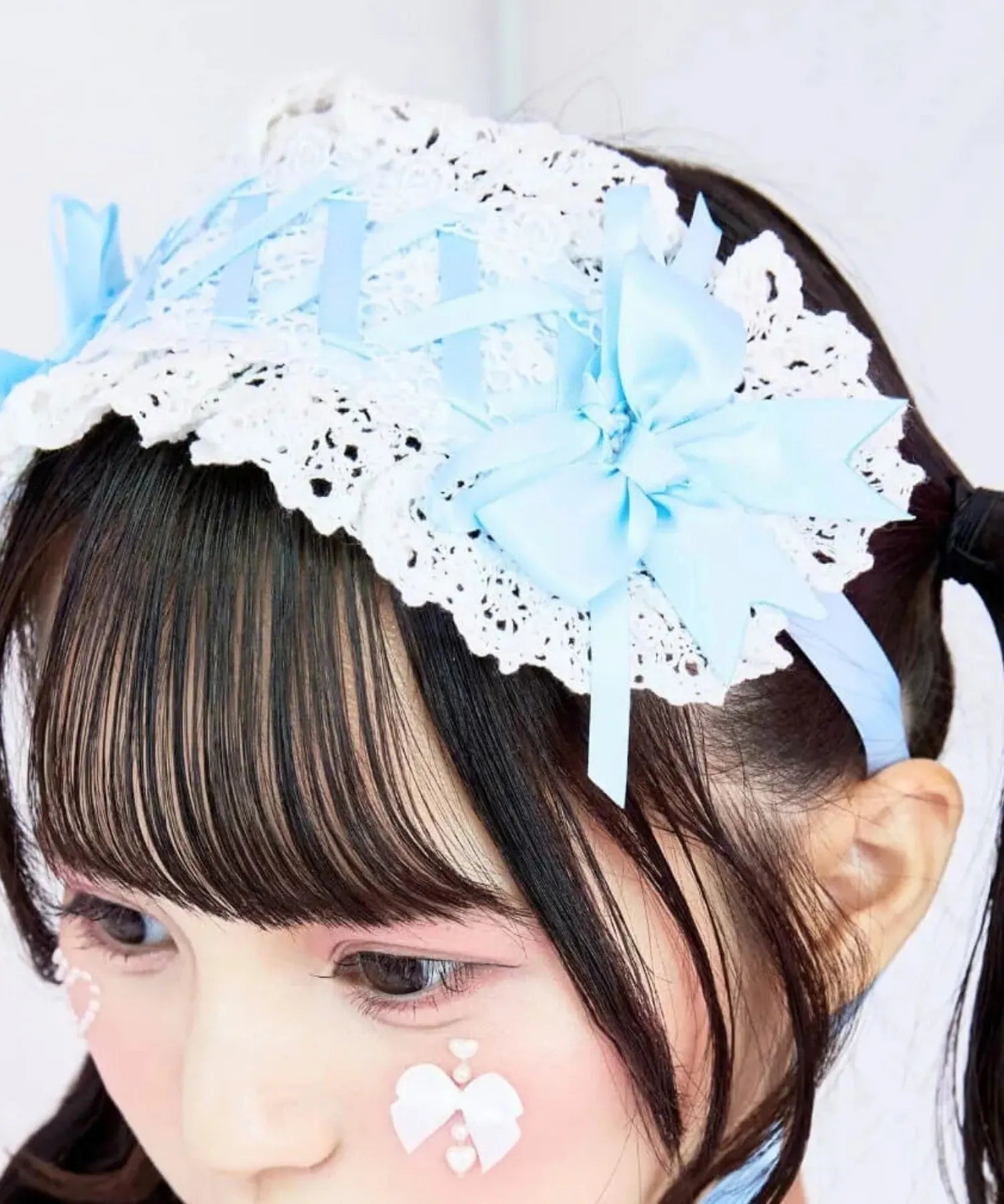 レースアップリボンヘッドドレス