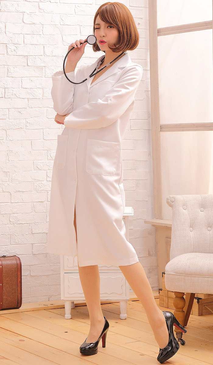 Long coat with a stethoscope