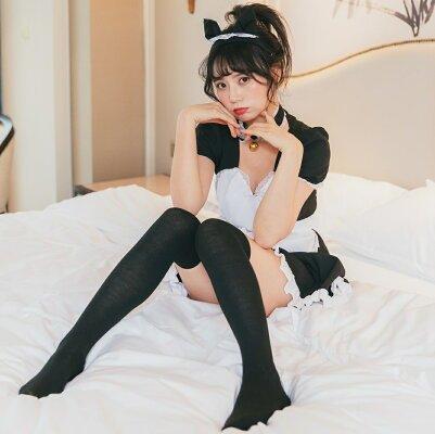 Cat Ear Maid Outfit 4-Piece Set with Katyusha and Choker