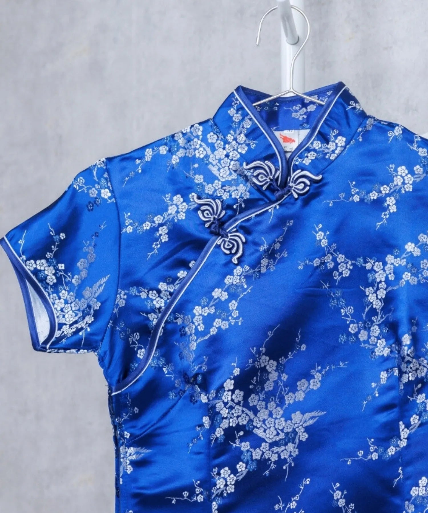 Plum Pattern China Dress -Mini Length Long Length-