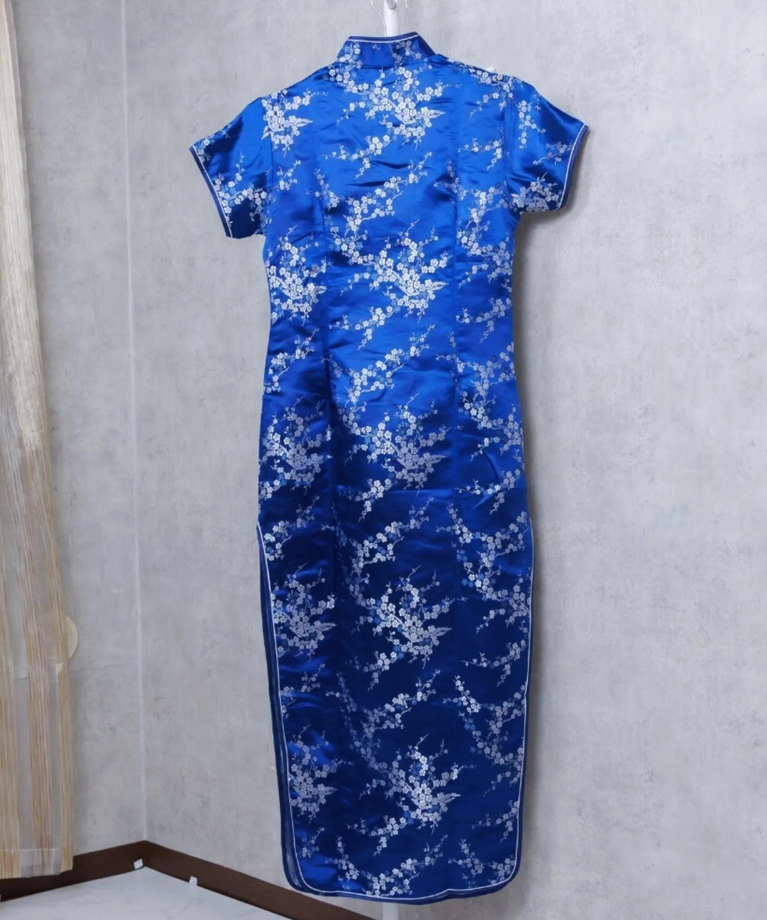 Plum Pattern China Dress -Mini Length Long Length-