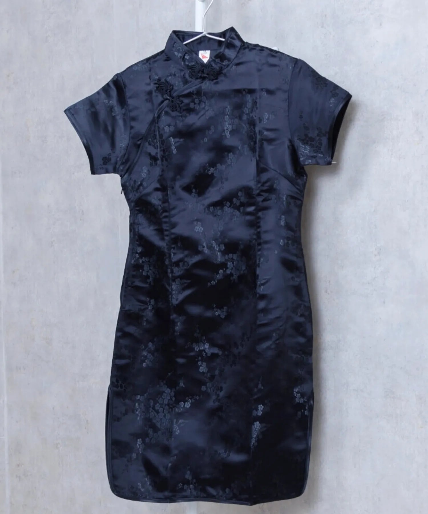 Plum Pattern China Dress -Mini Length Long Length-