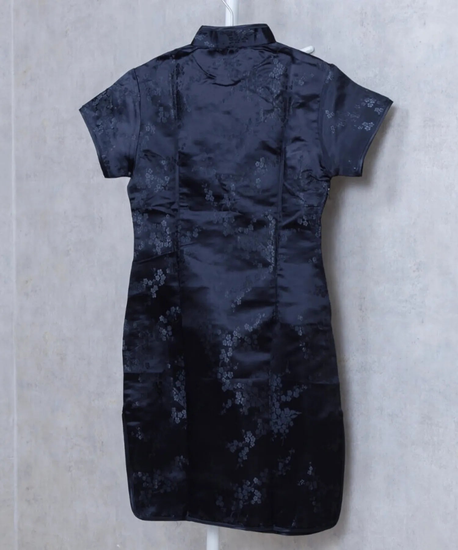 Plum Pattern China Dress -Mini Length Long Length-