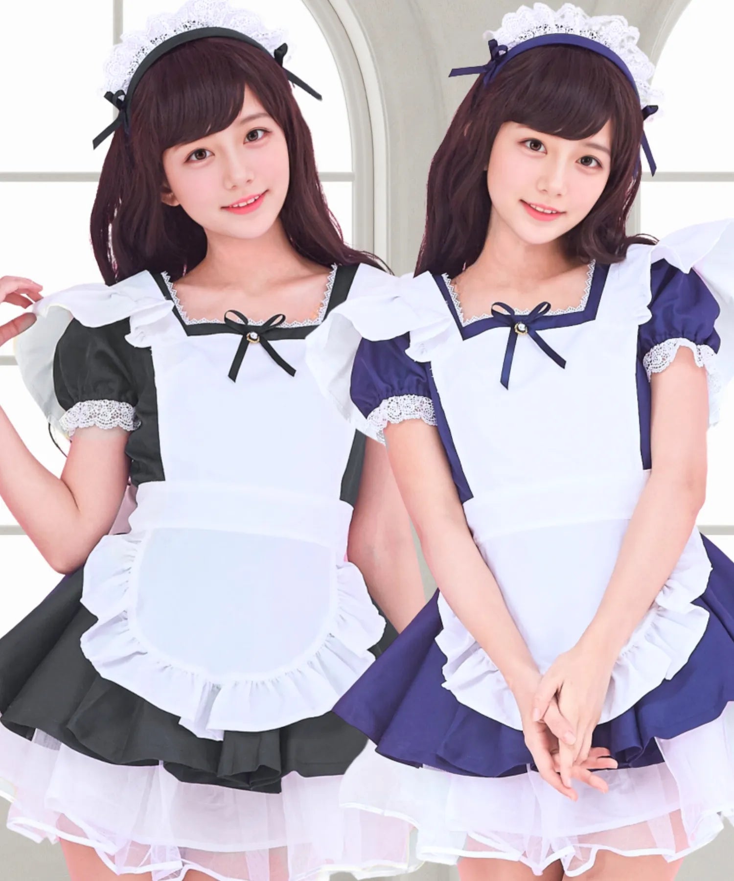 Voluminous Mini Maid Costume with Petticoat