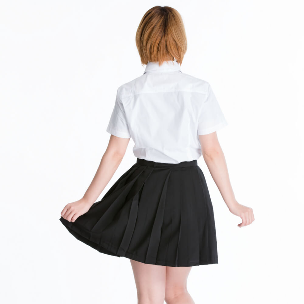 Solid pleated skirt (welfare fabric)