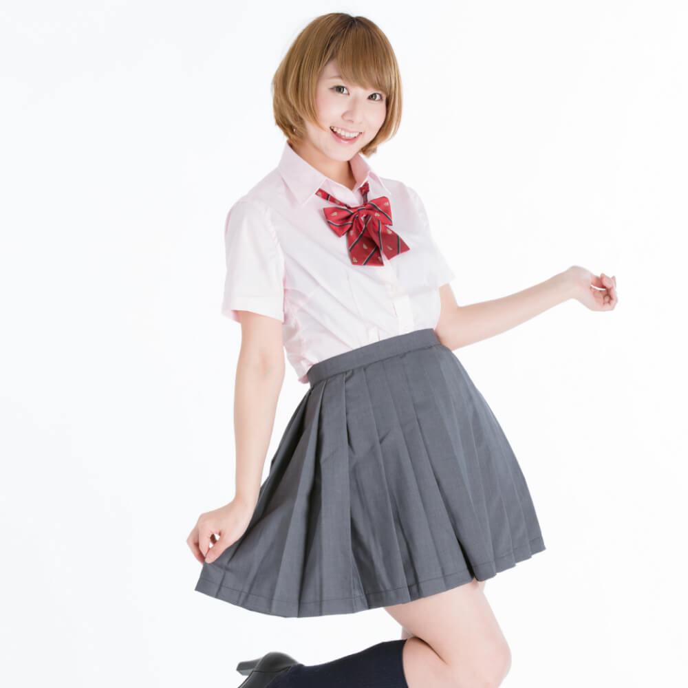 Solid pleated skirt (welfare fabric)