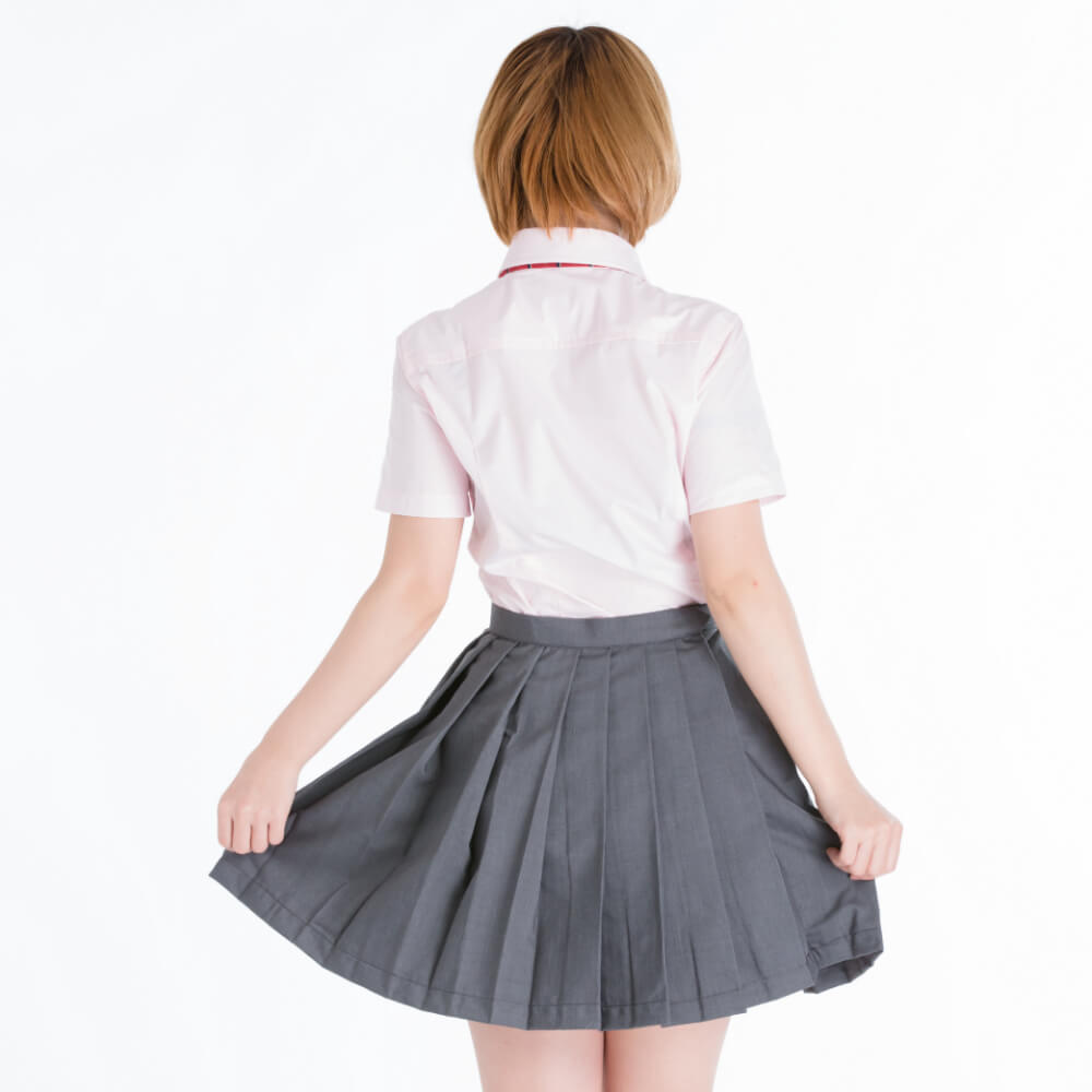 Solid pleated skirt (welfare fabric)