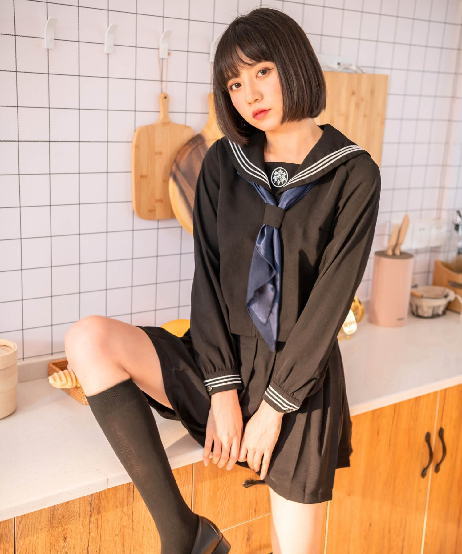 Black blue sailor
