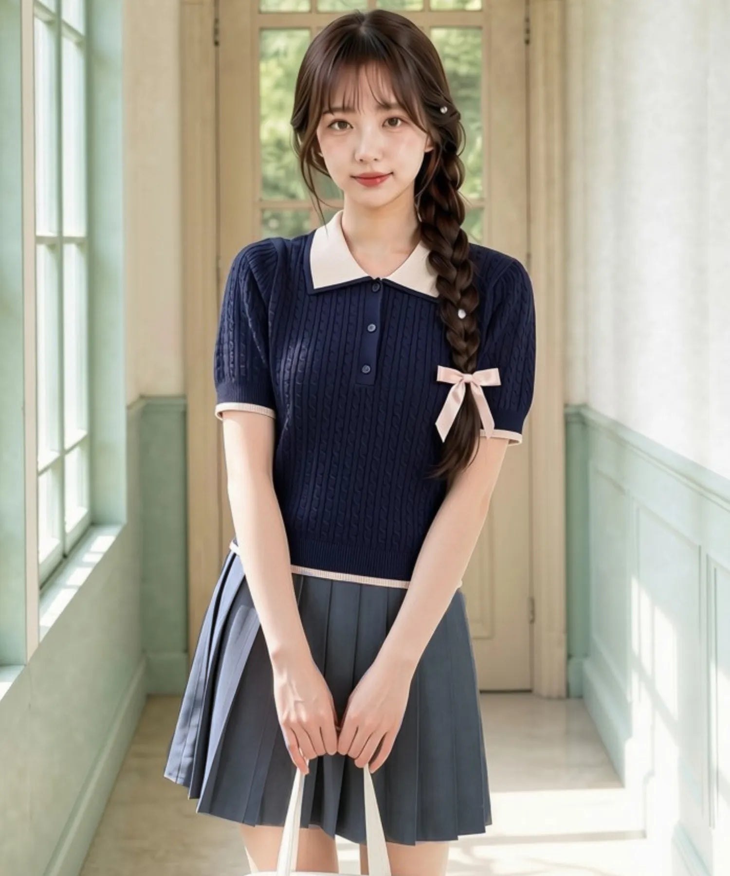 Classic Sailor Uniform Pleated Skirt