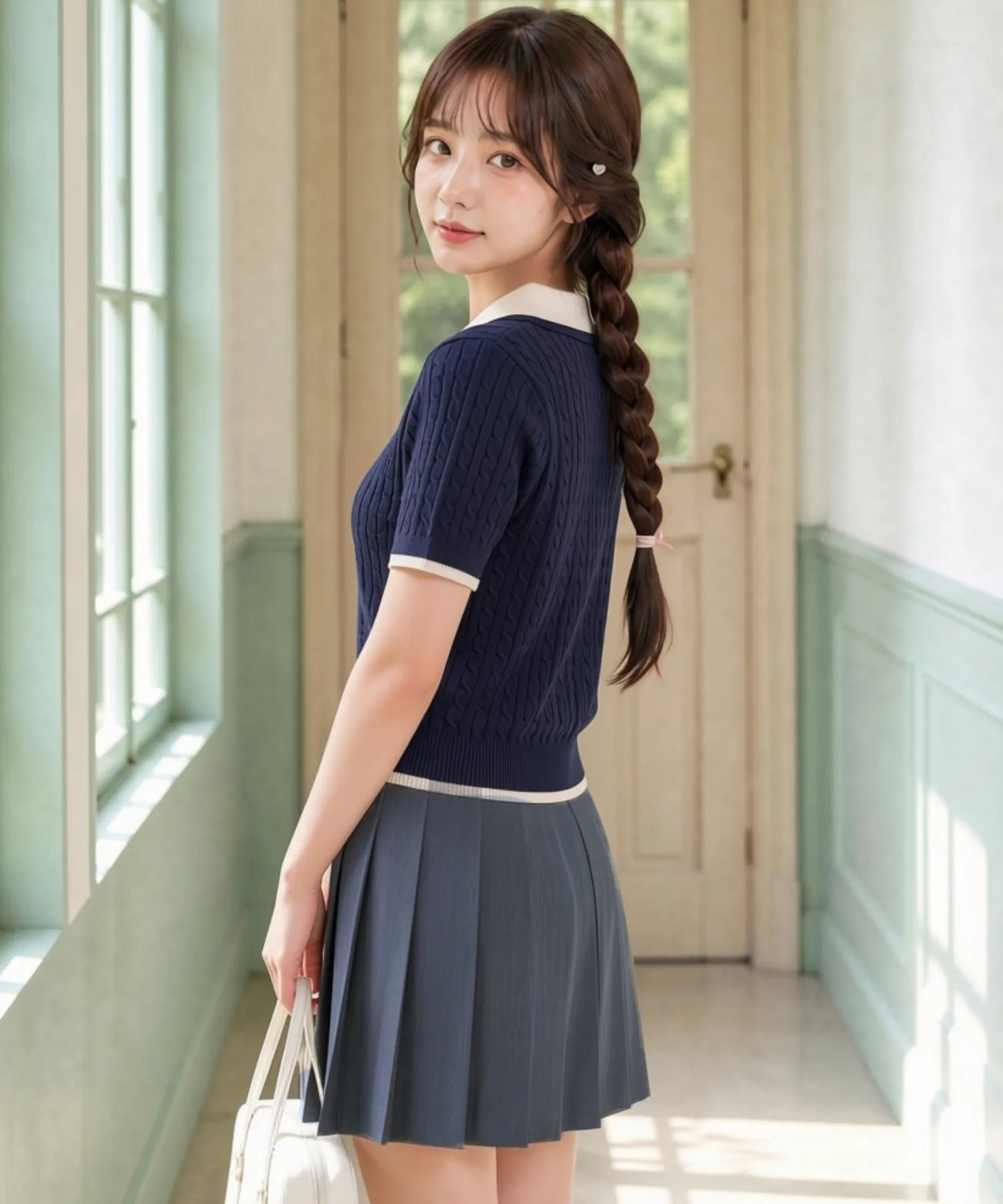 Classic Sailor Uniform Pleated Skirt