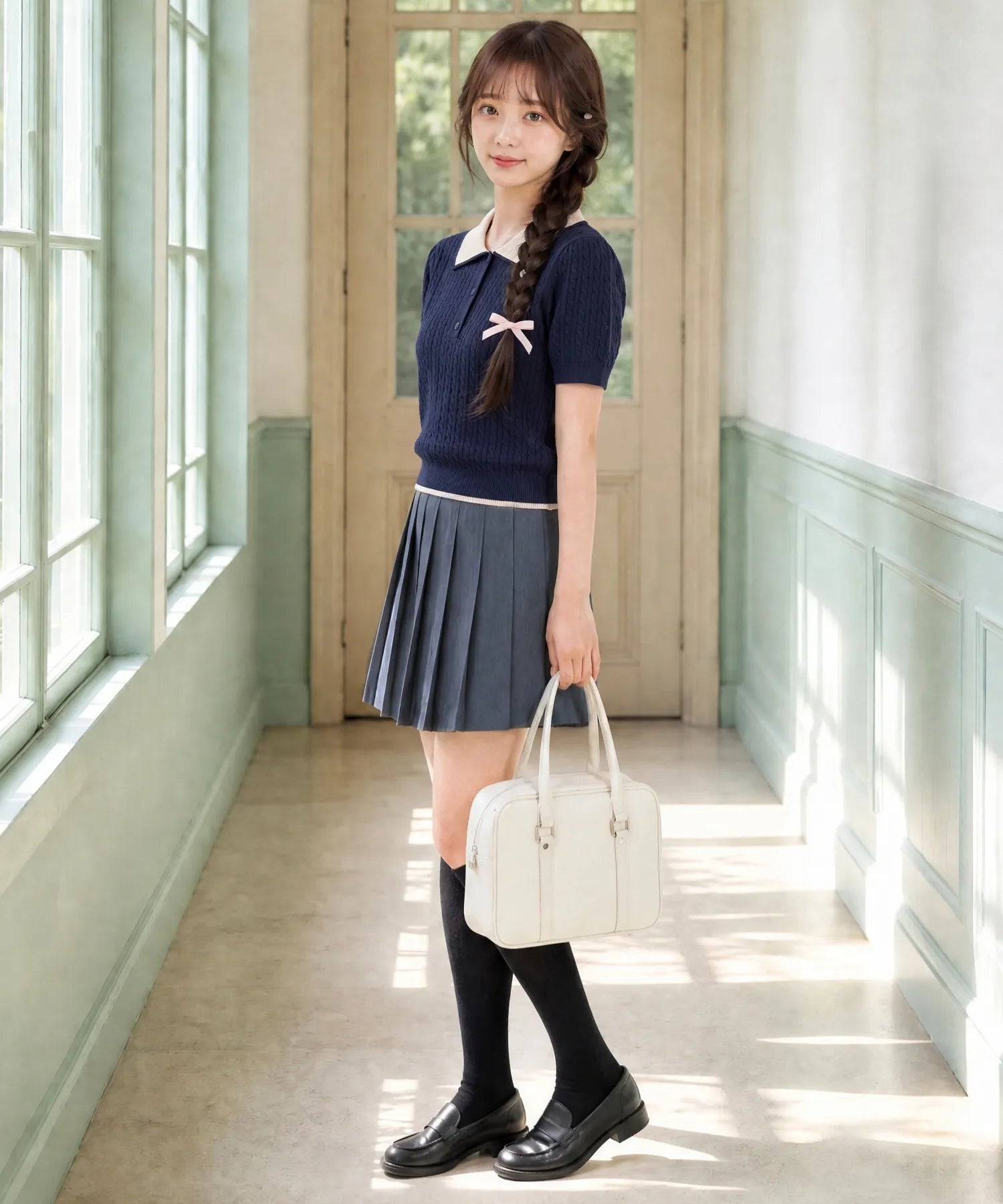Classic Sailor Uniform Pleated Skirt