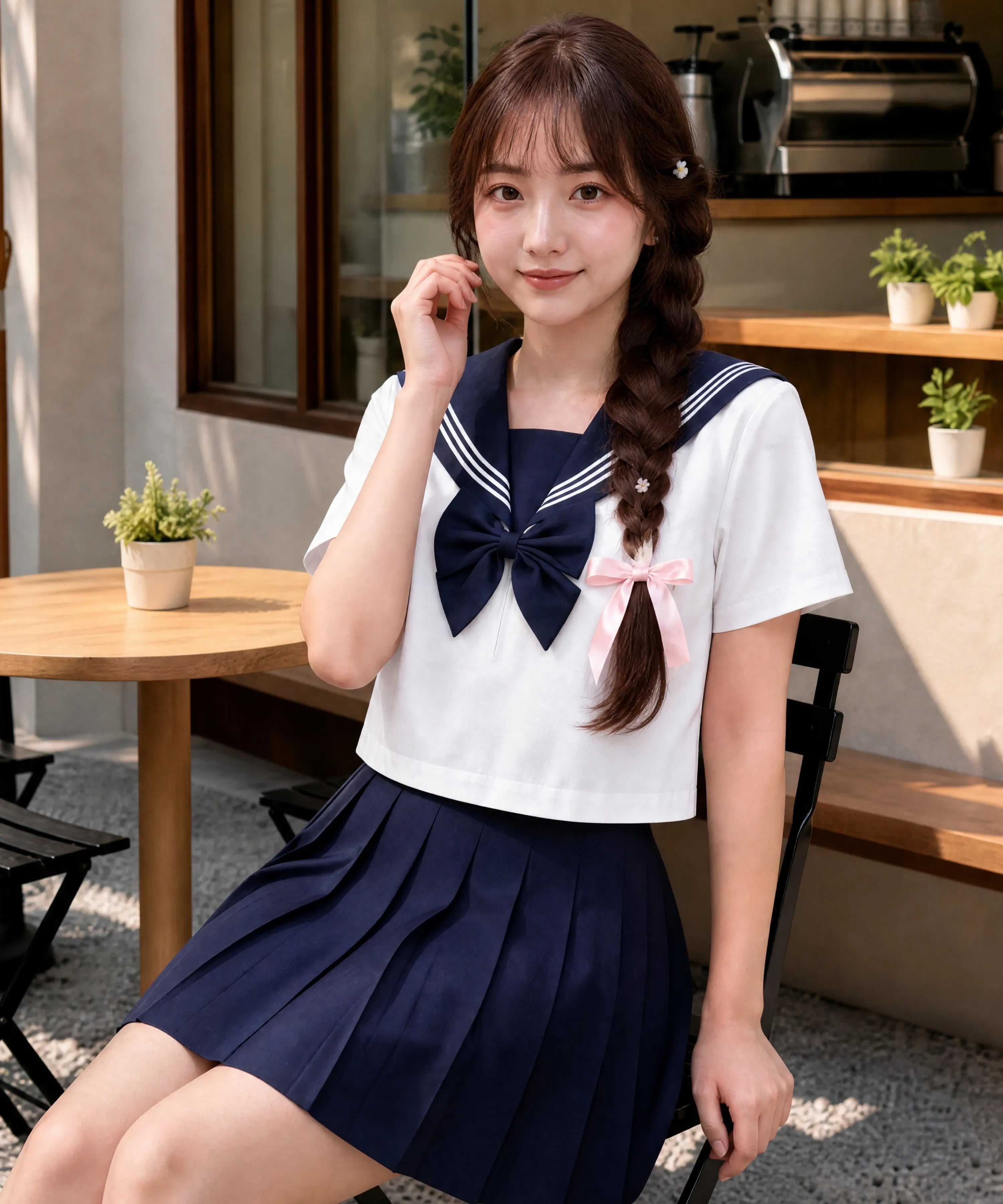 Classic Sailor Uniform Pleated Skirt