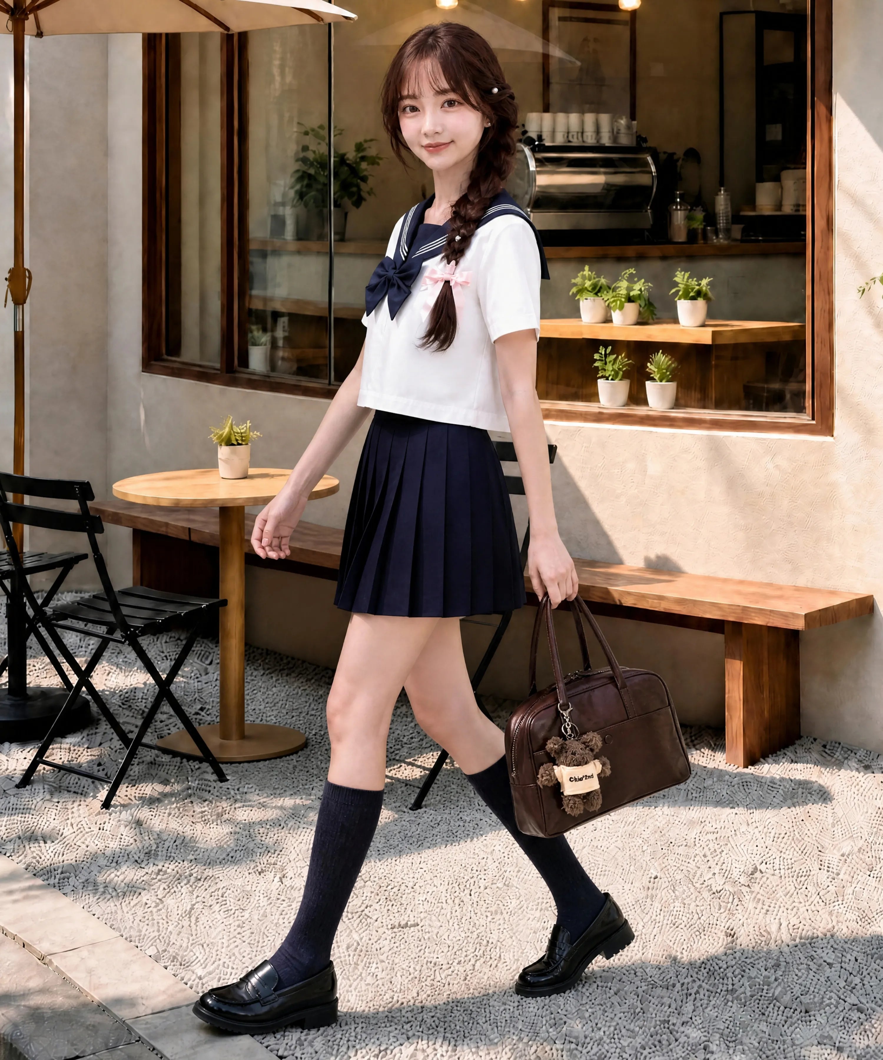 Classic Sailor Uniform Pleated Skirt