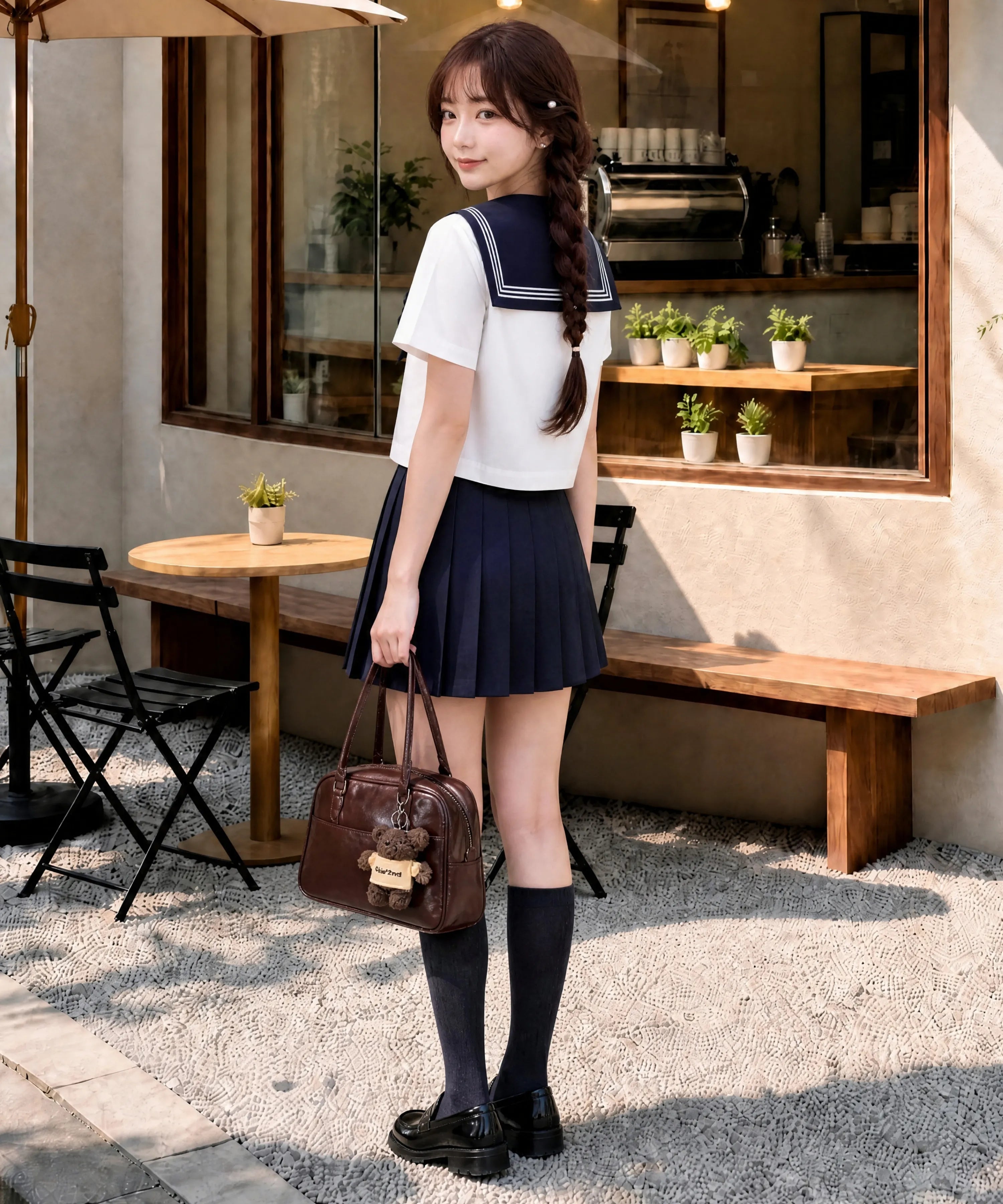 Classic Sailor Uniform Pleated Skirt