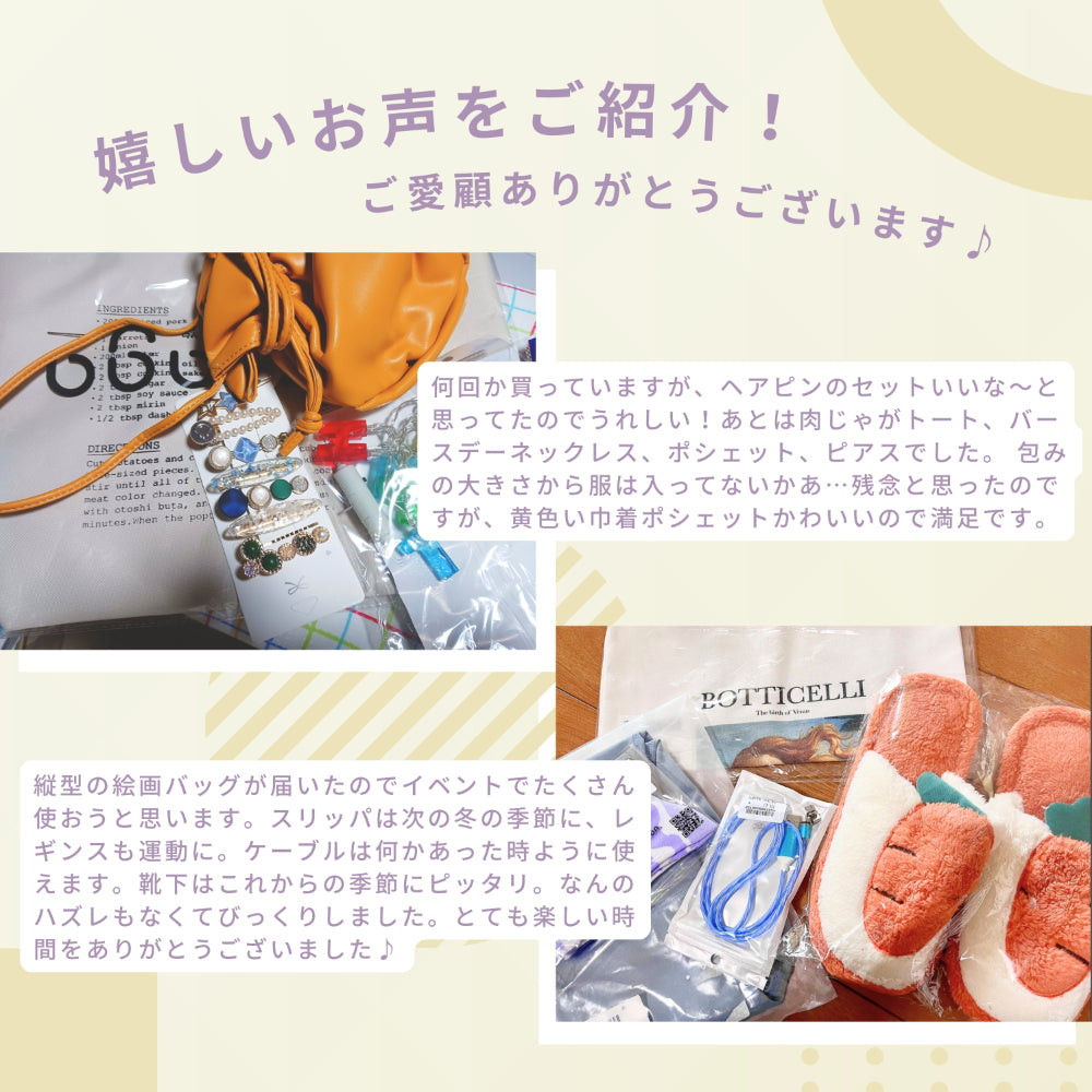 [2025 Lucky Bag] Sample Lucky Bag with plenty of volume