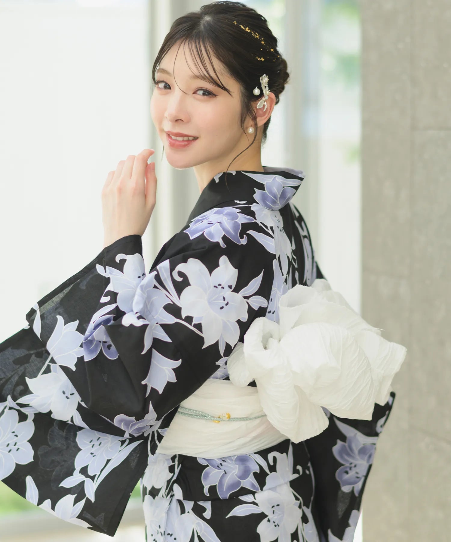 Crinkled heko obi