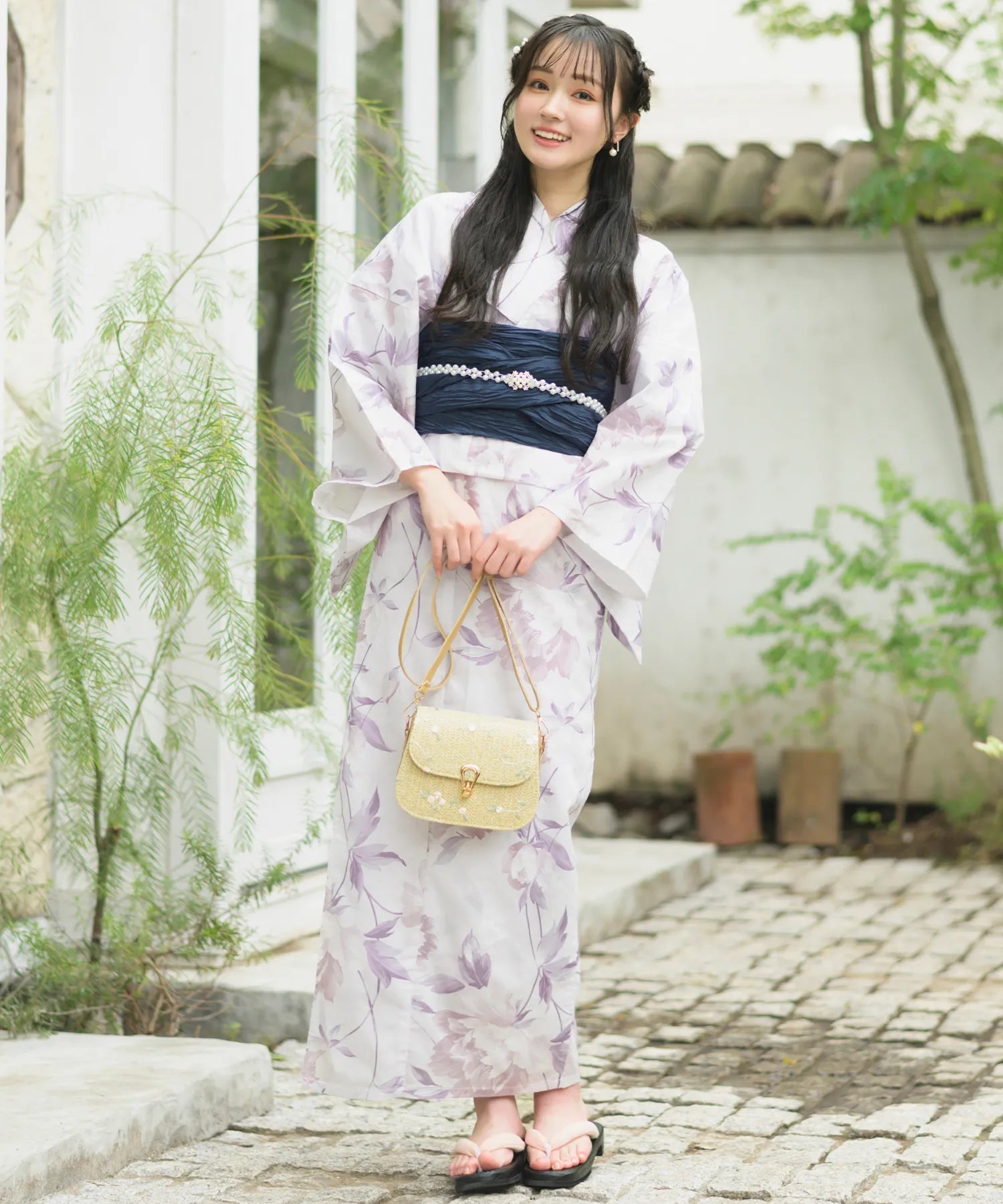 Crinkled heko obi