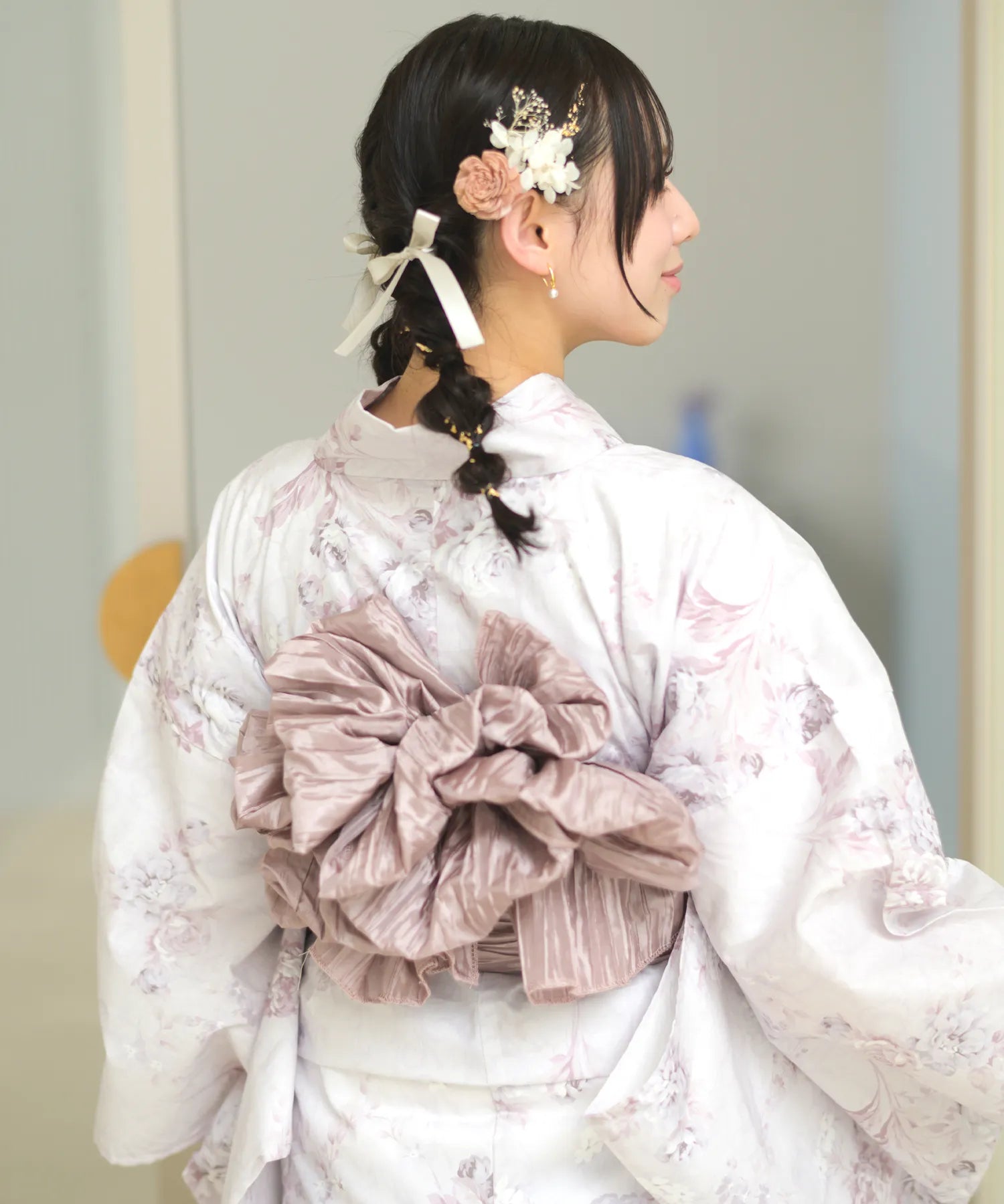 Crinkled heko obi