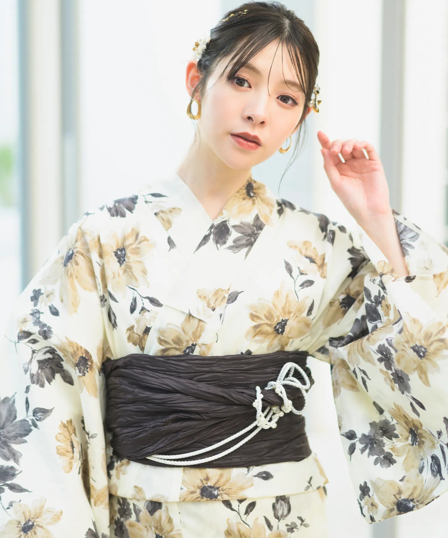 Crinkled heko obi