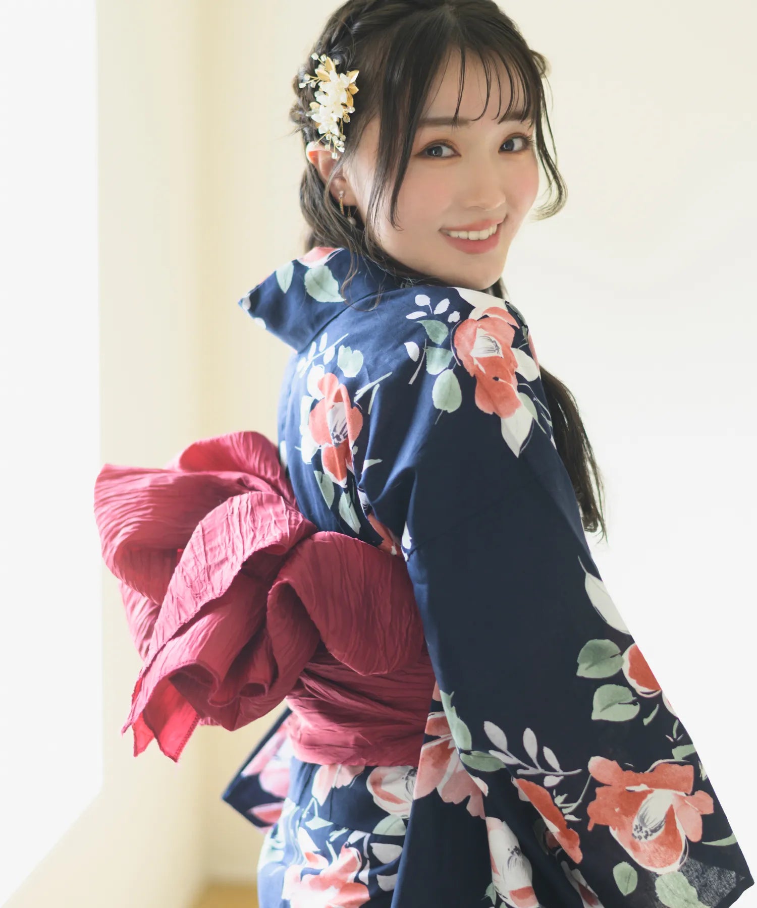 Crinkled heko obi