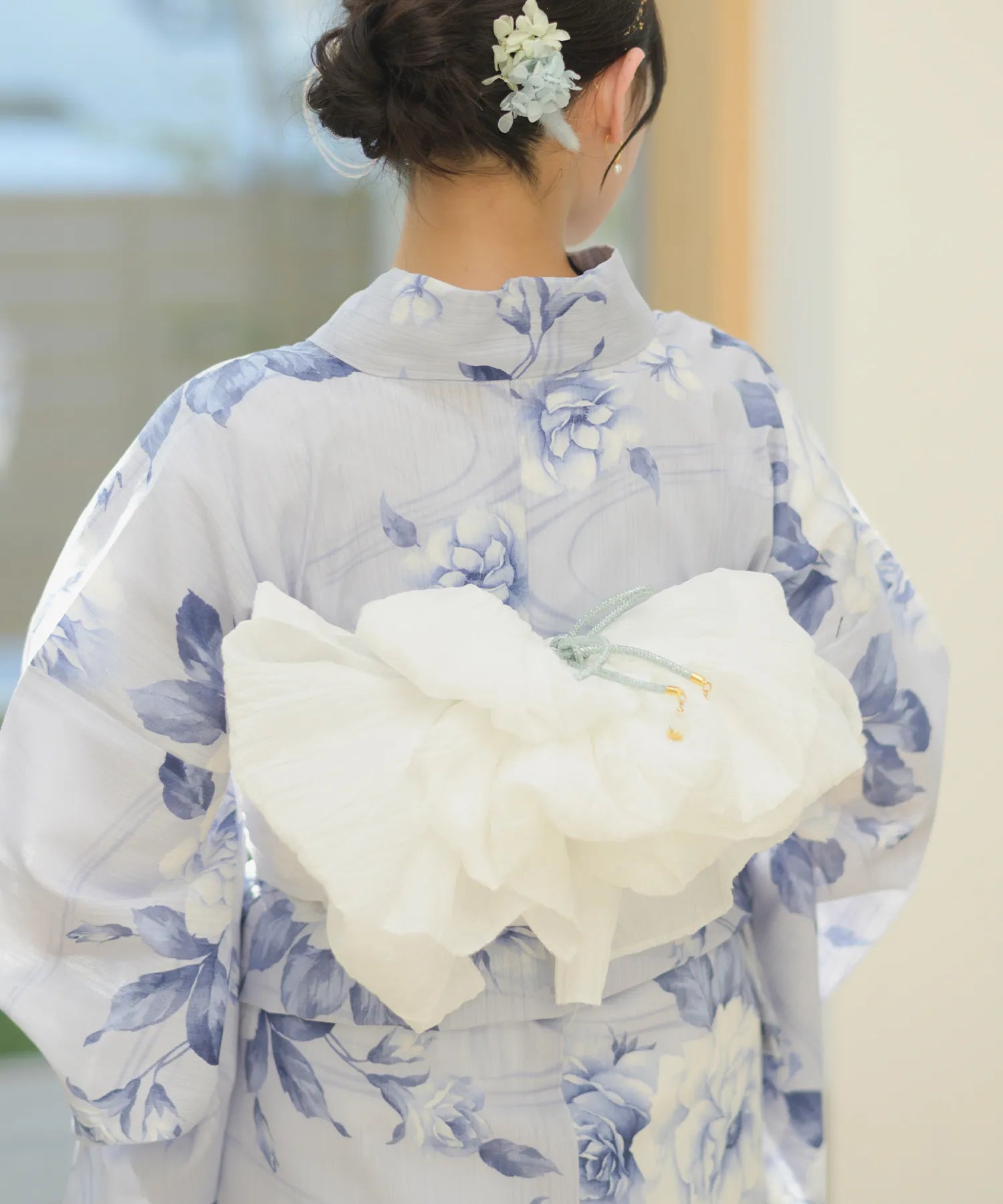 Crinkled heko obi