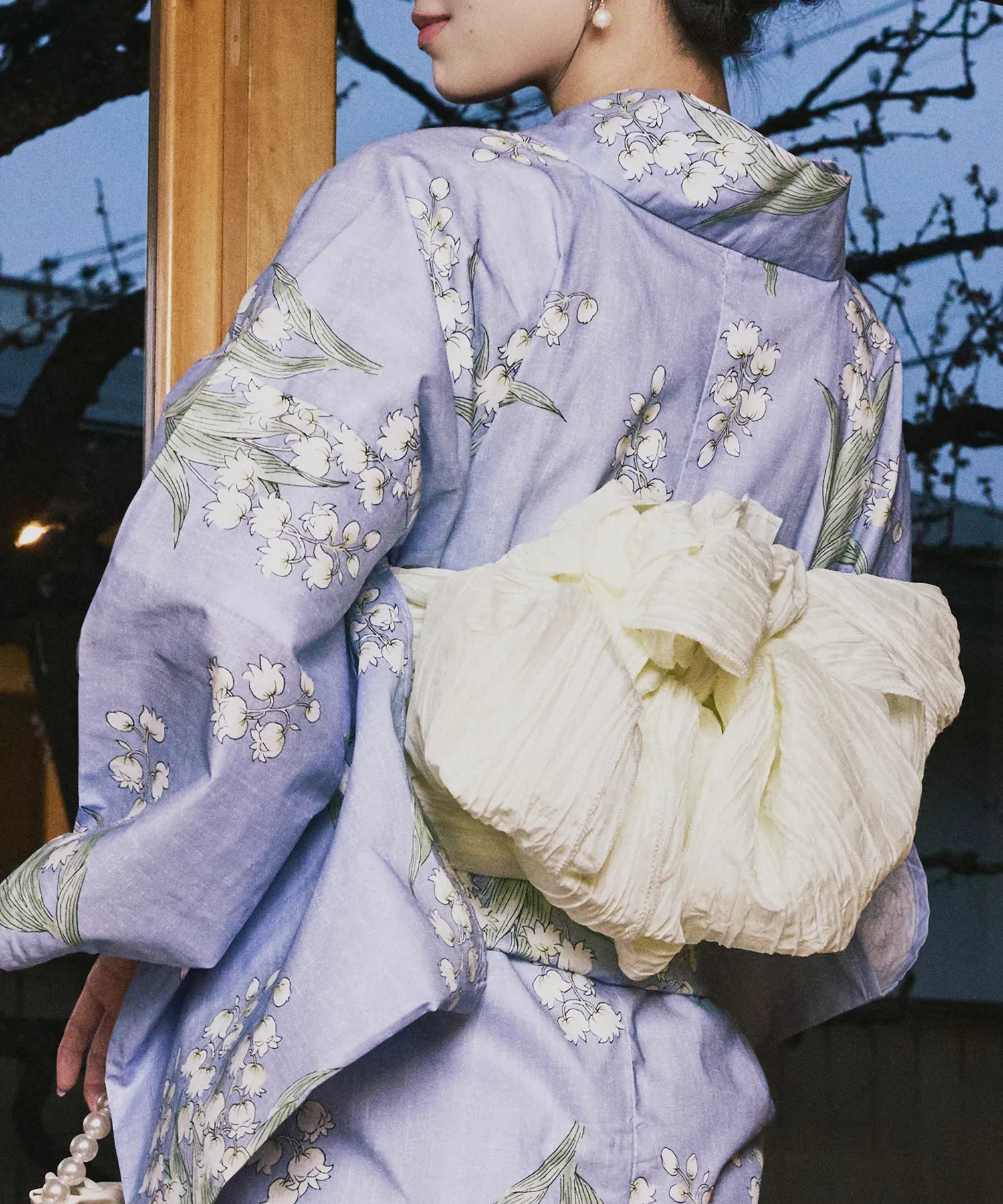 Crinkled heko obi