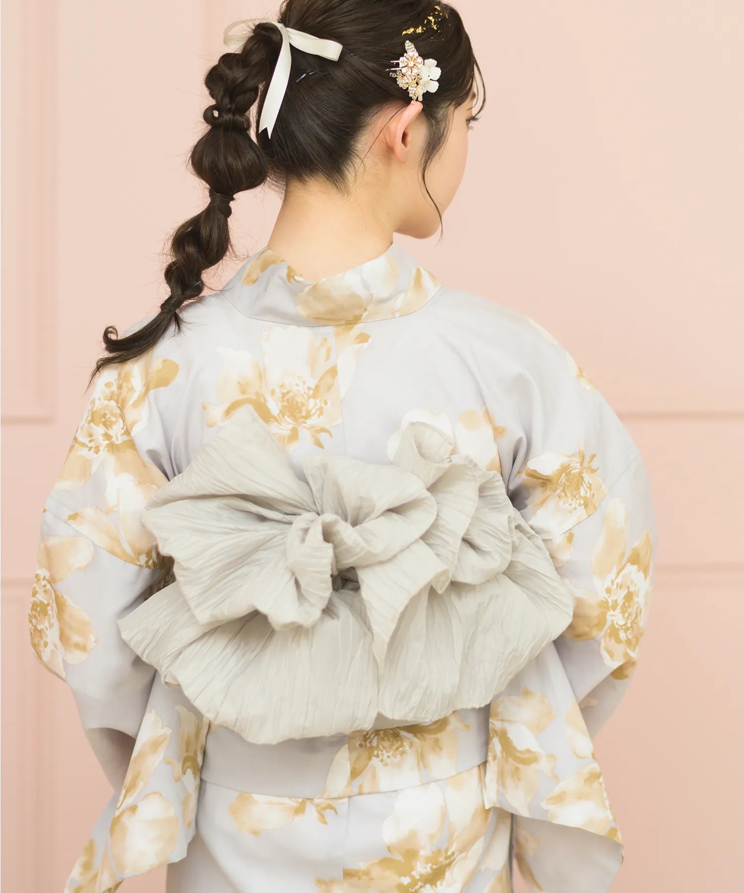 Crinkled heko obi