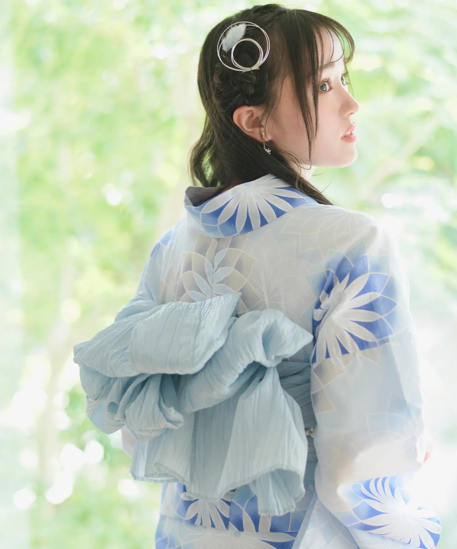 Crinkled heko obi