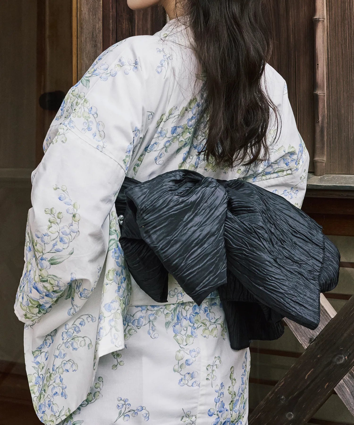 Crinkled heko obi