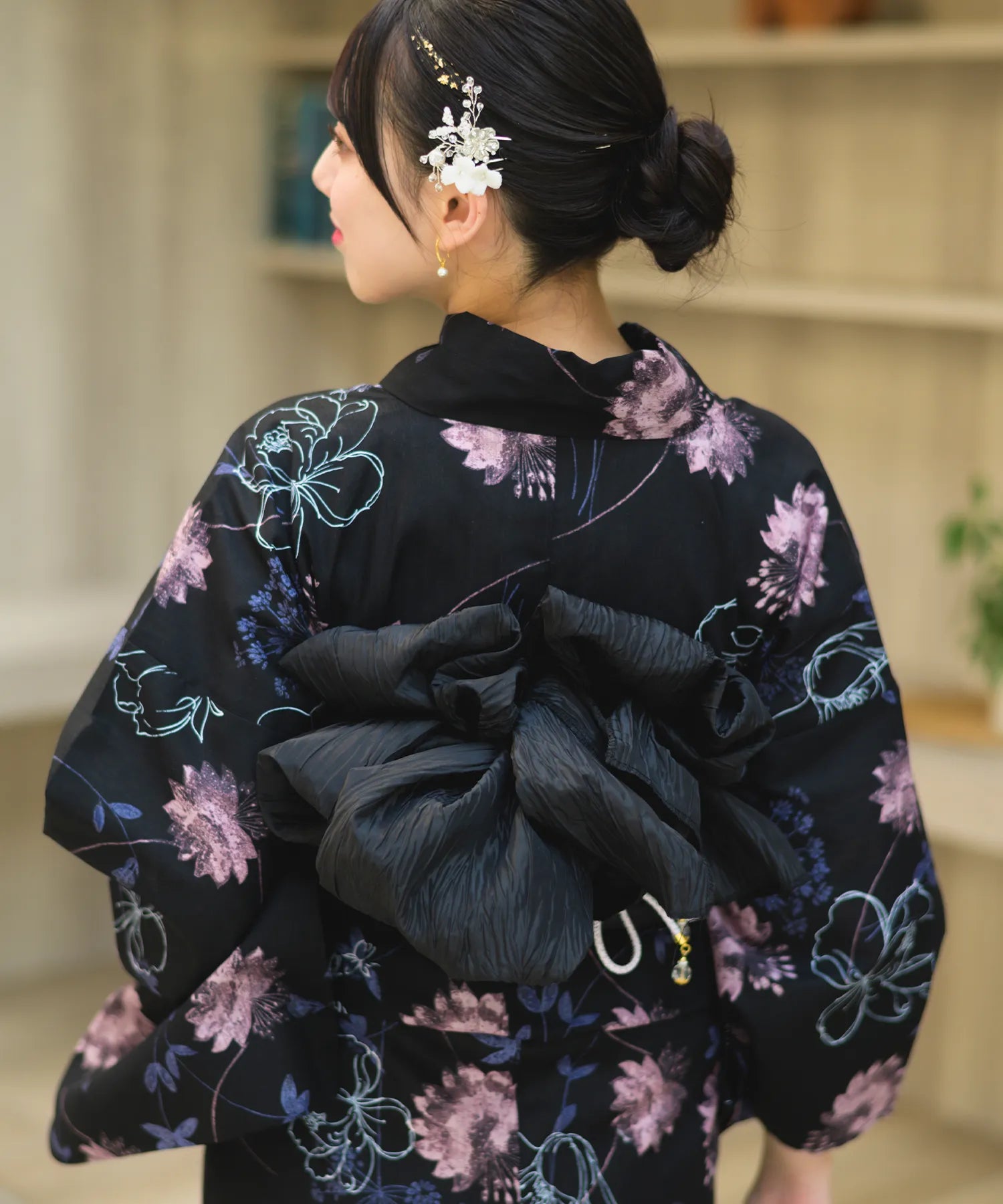 Crinkled heko obi