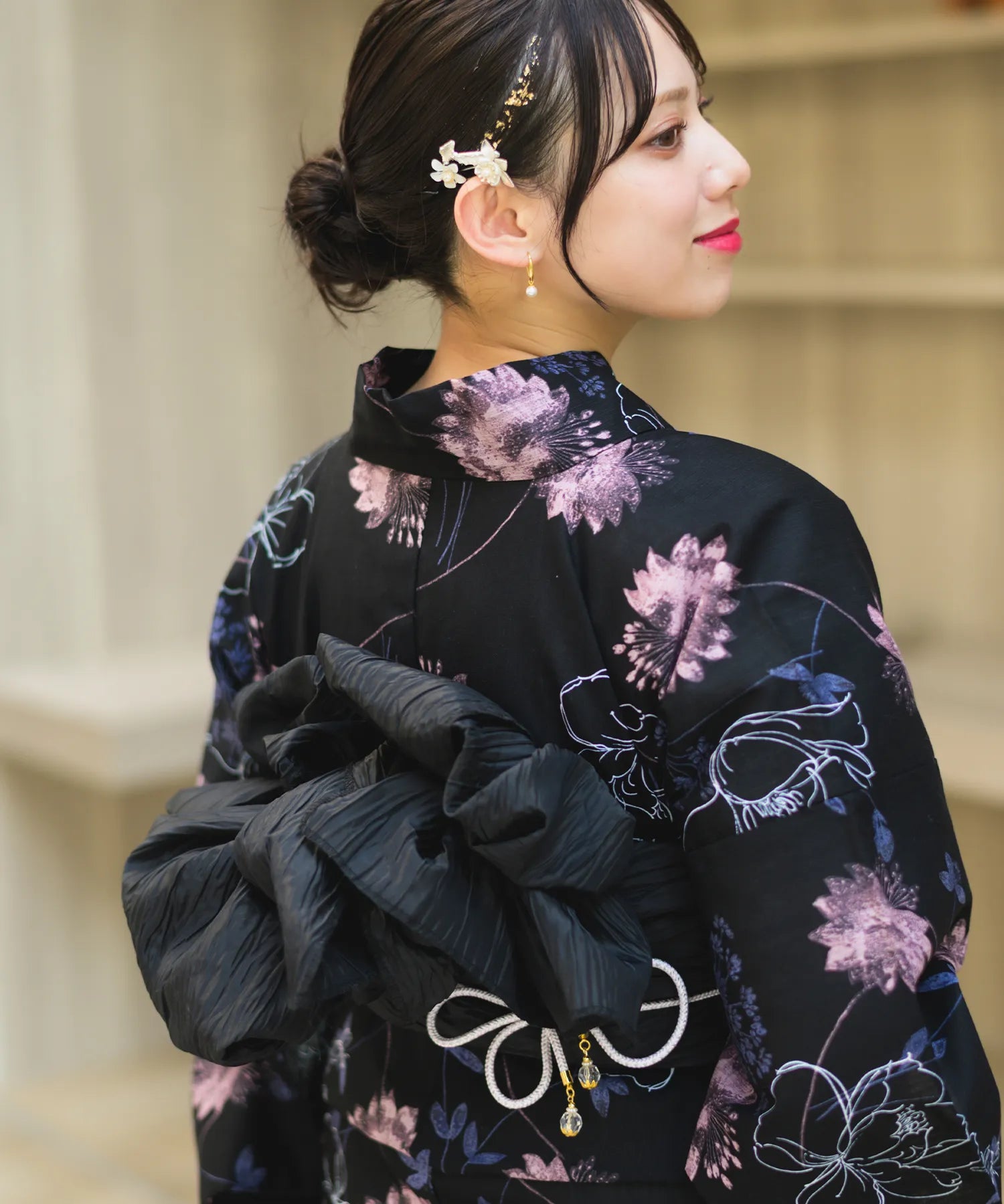 Crinkled heko obi