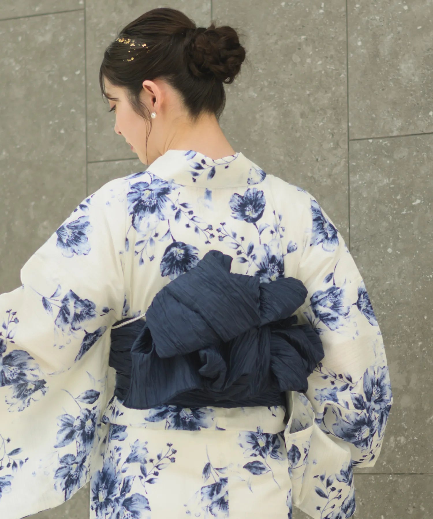 Crinkled heko obi