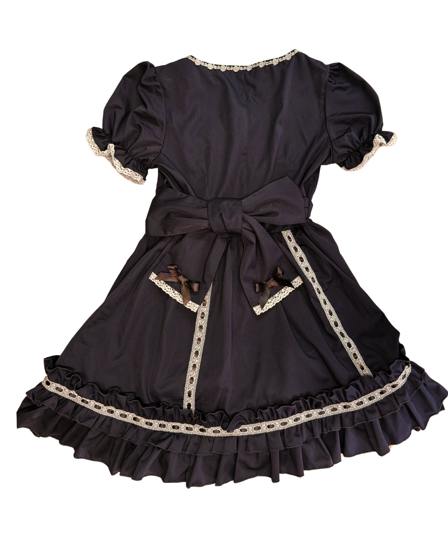 3way Royal Doll Dress with Cape and Ribbon 5-piece Set