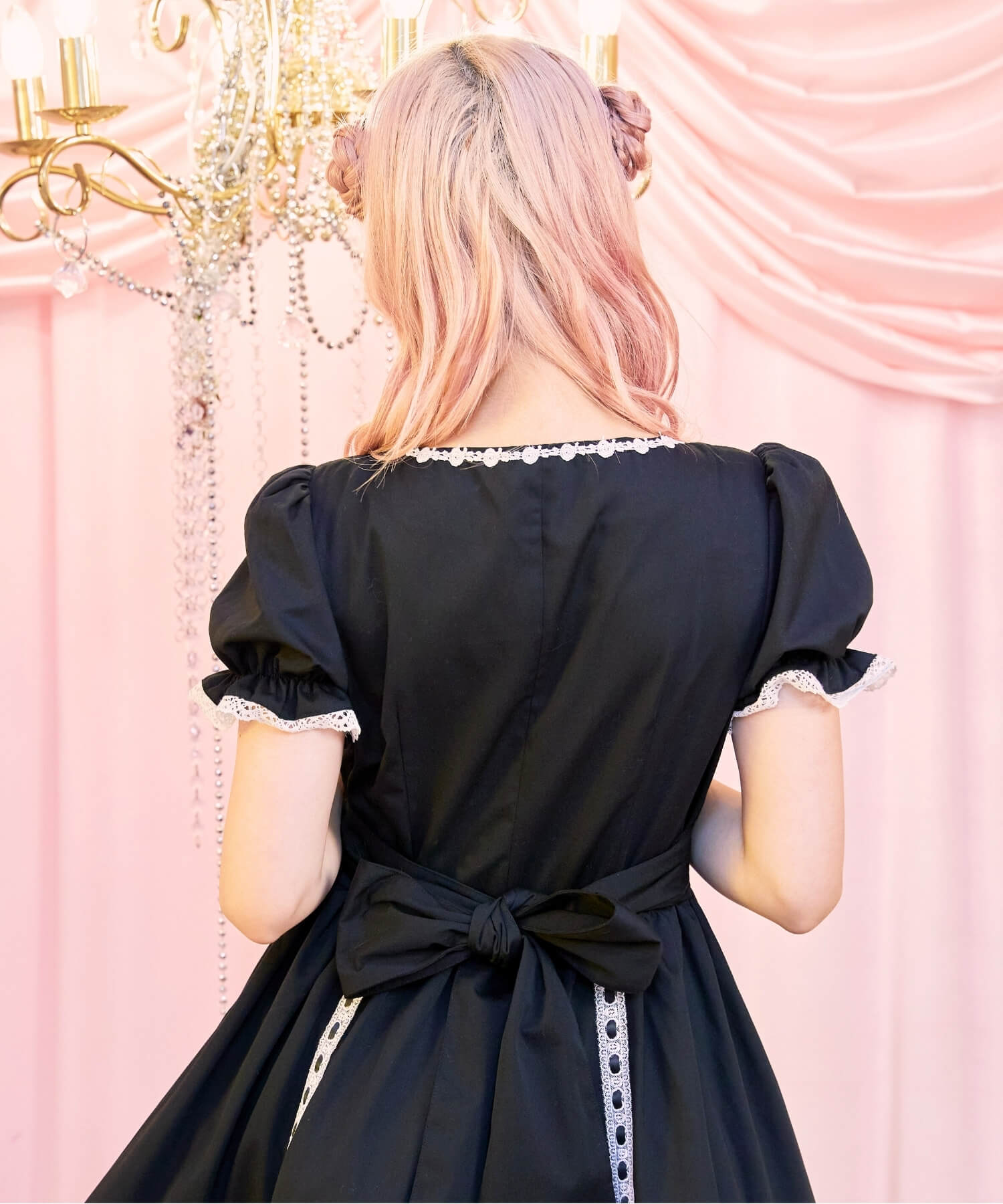 3way Royal Doll Dress with Cape and Ribbon 5-piece Set