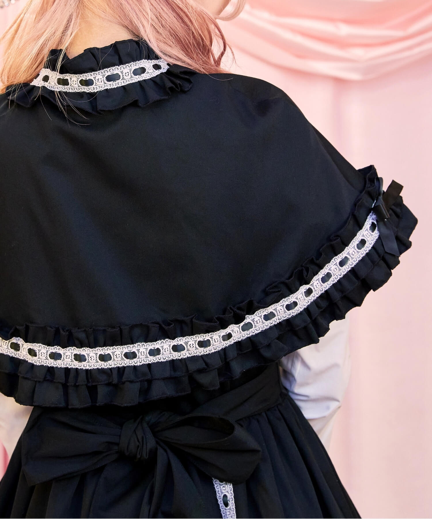 3way Royal Doll Dress with Cape and Ribbon 5-piece Set