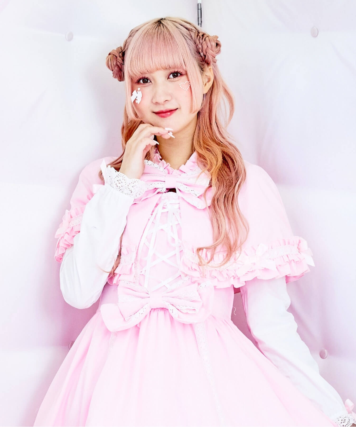 3way Royal Doll Dress with Cape and Ribbon 5-piece Set