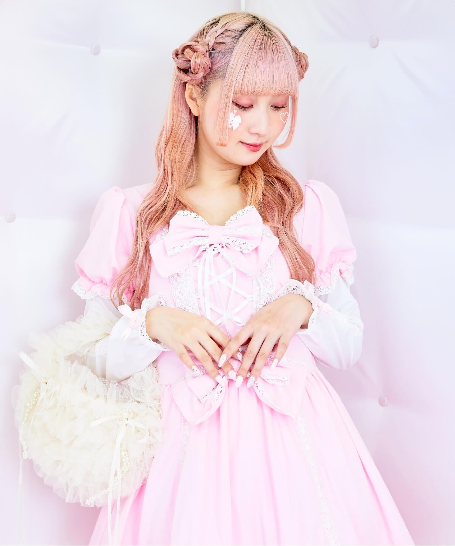 3way Royal Doll Dress with Cape and Ribbon 5-piece Set