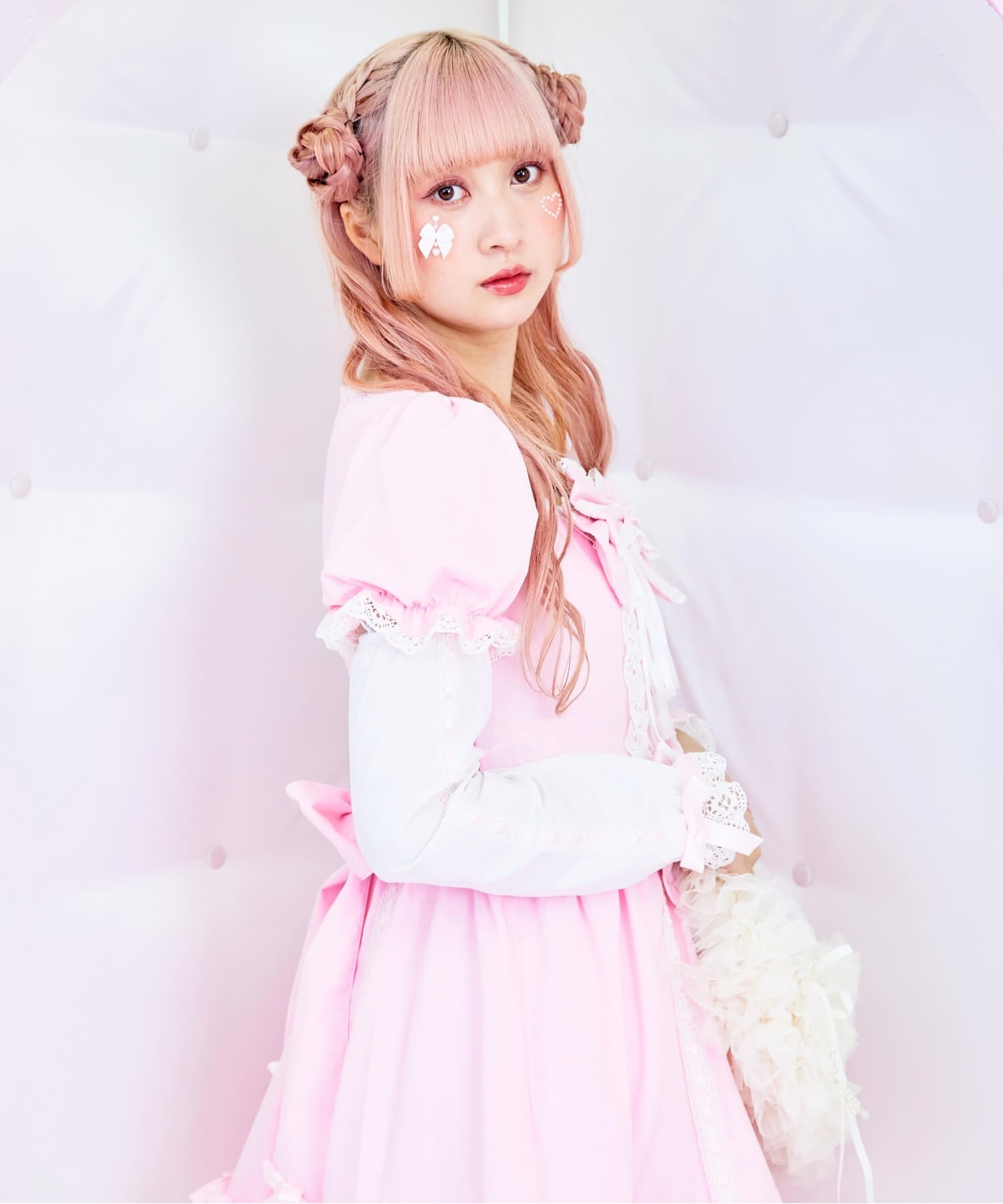 3way Royal Doll Dress with Cape and Ribbon 5-piece Set