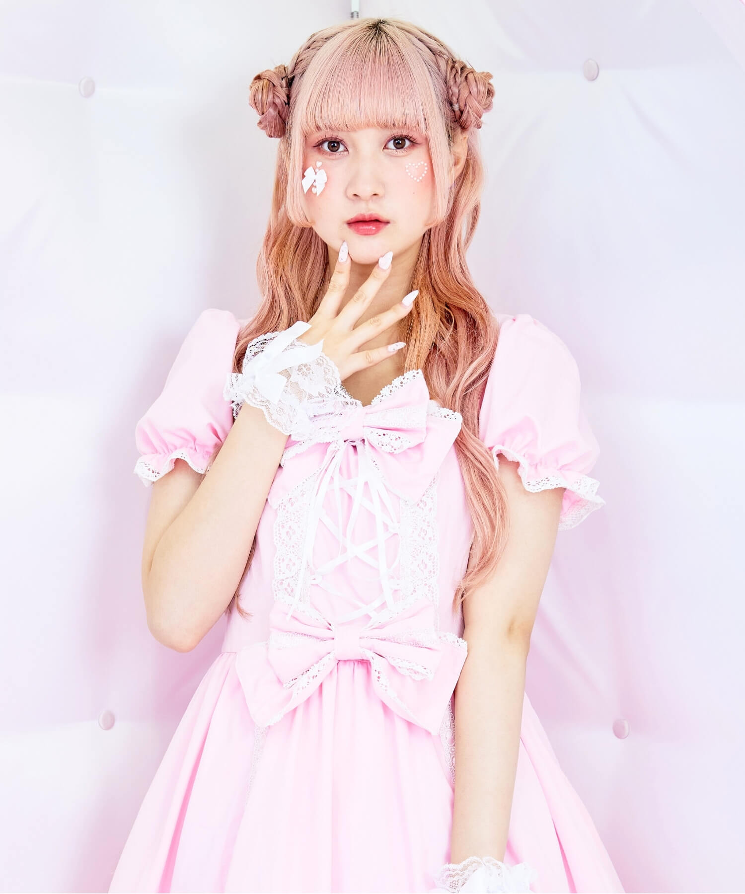 3way Royal Doll Dress with Cape and Ribbon 5-piece Set