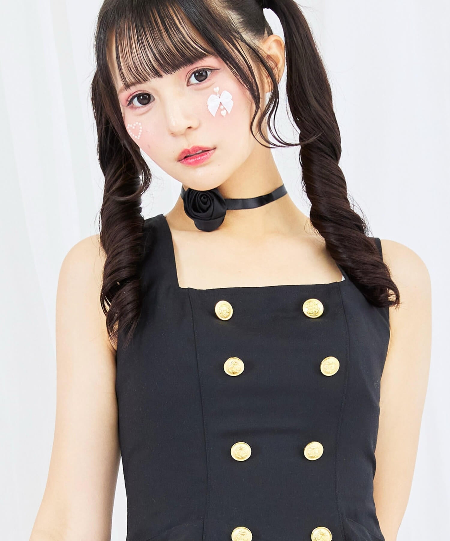 3way Gold Chain Punk Jumper Skirt 8-piece Set