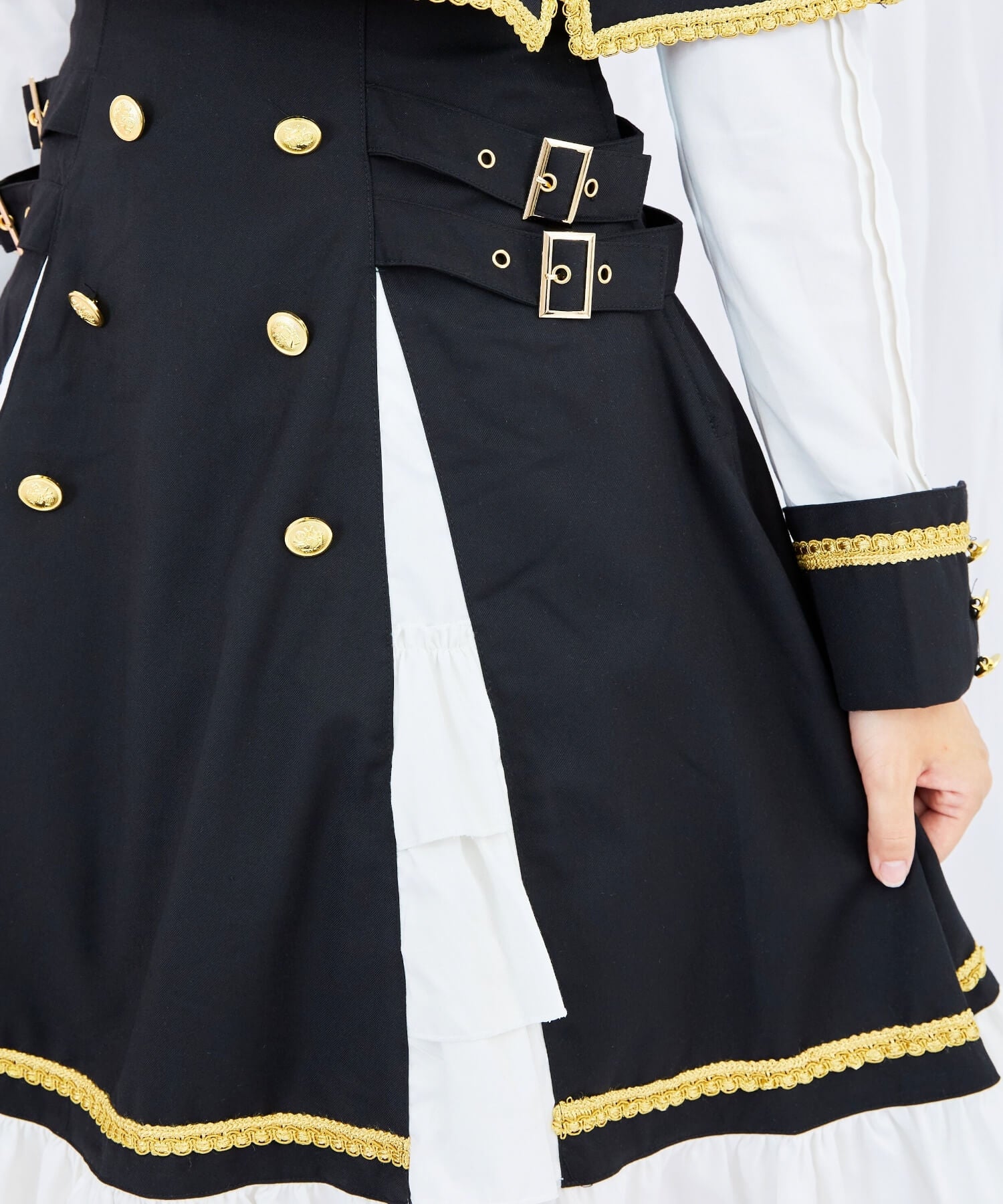 3way Gold Chain Punk Jumper Skirt 8-piece Set