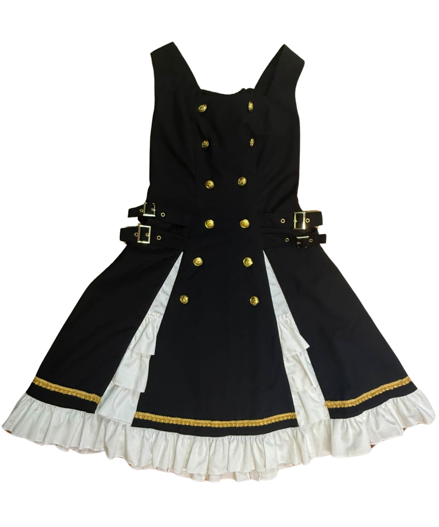 3way Gold Chain Punk Jumper Skirt 8-piece Set