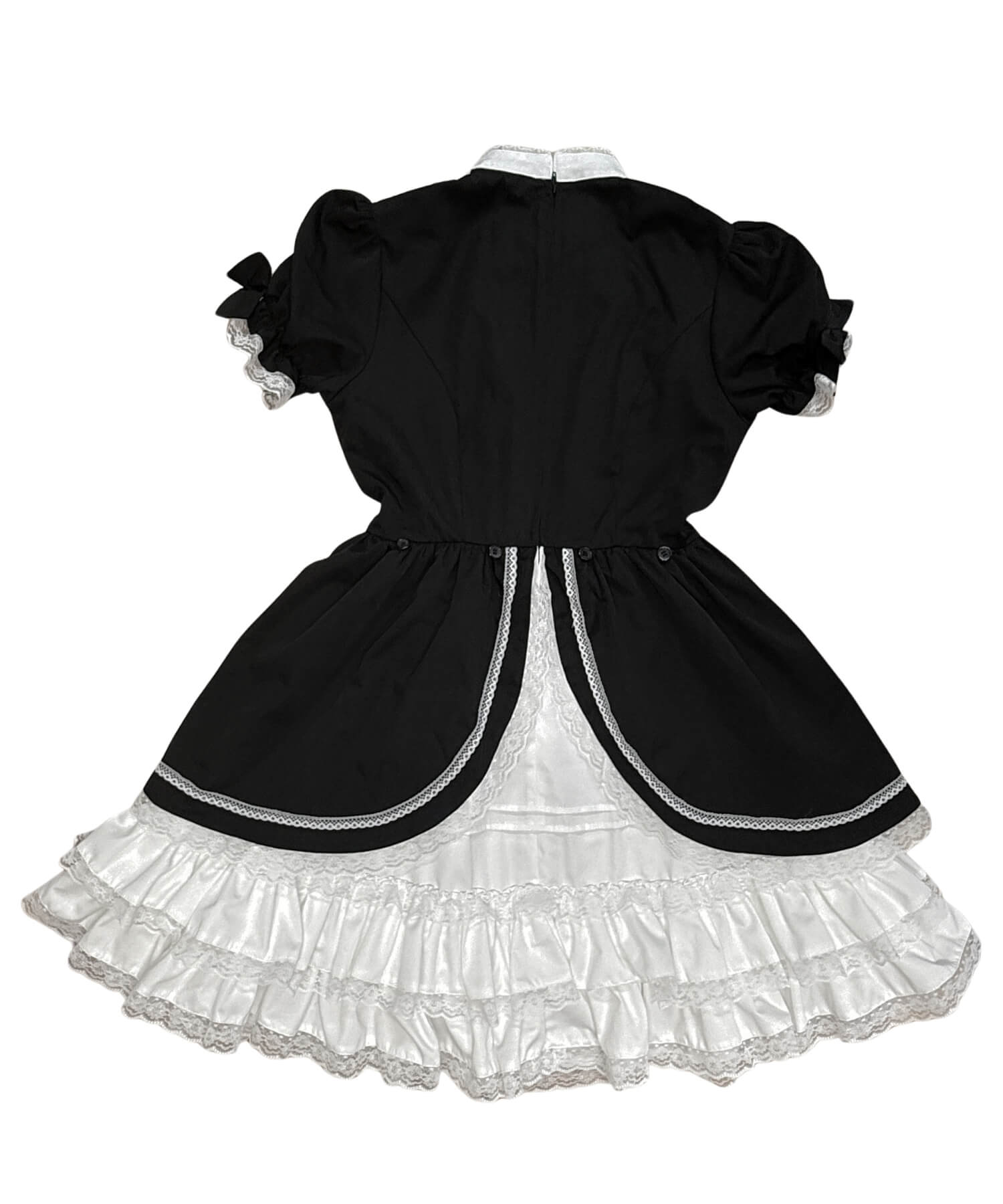 2way scallop frill princess sleeve dress 3-piece set
