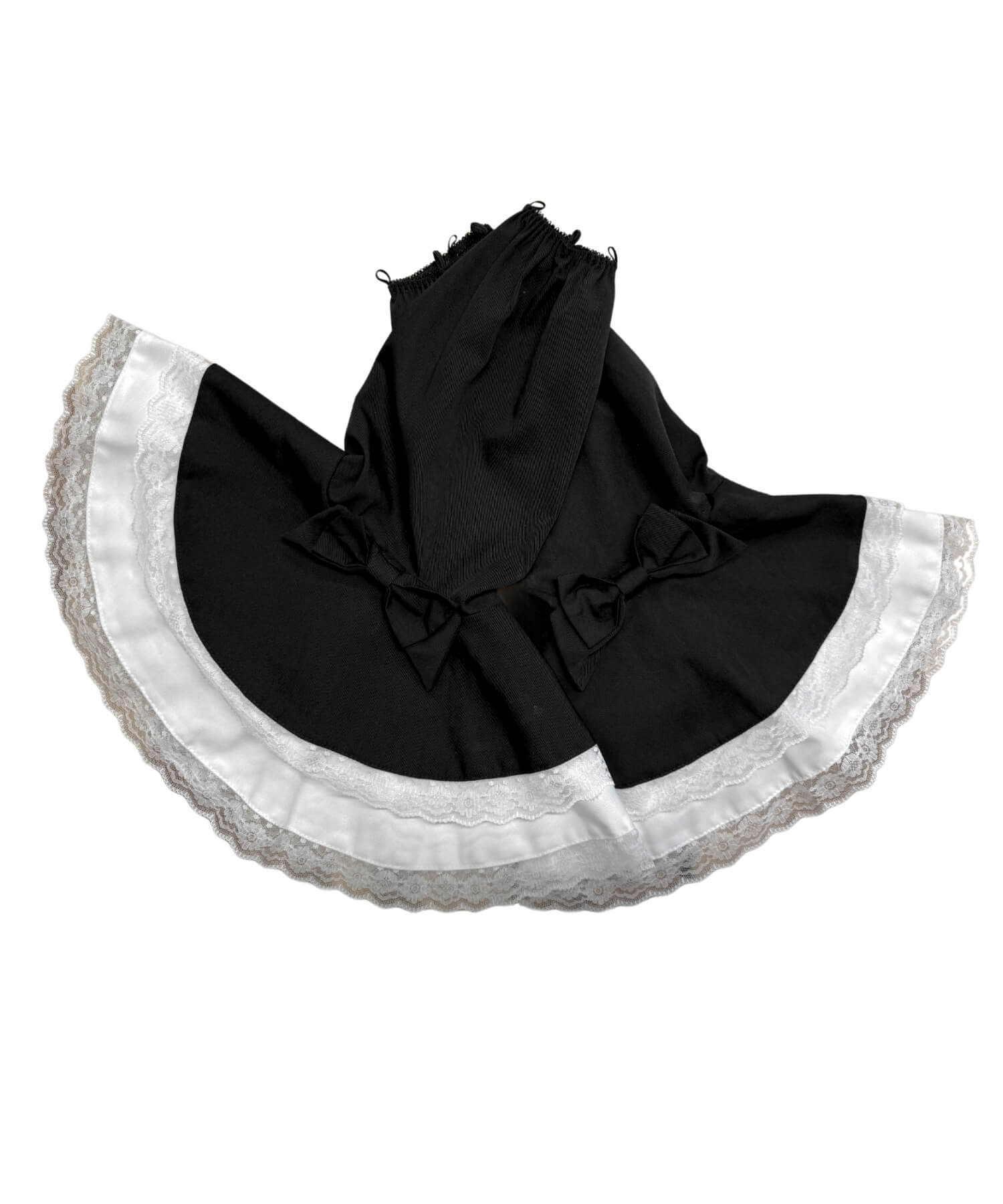 2way scallop frill princess sleeve dress 3-piece set